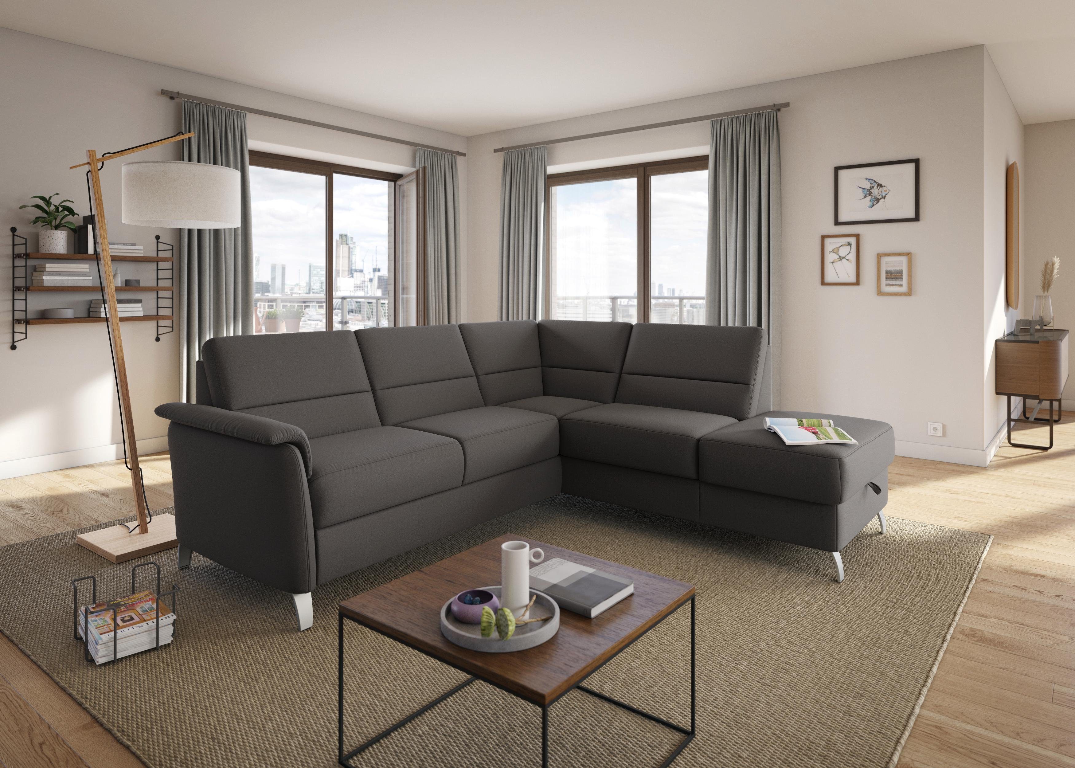 Sit&more Hoekbank Palmera L-vorm Binnenvering, naar keuze met slaapfunctie en met/zonder bergruimte