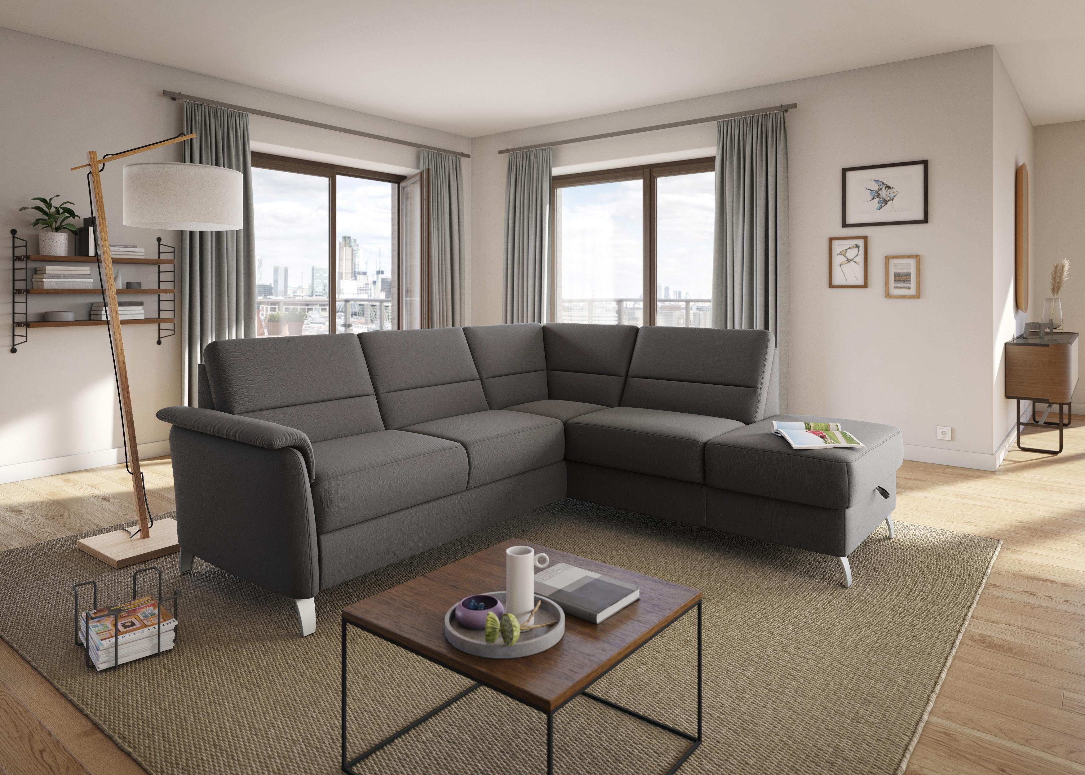 Sit&more Hoekbank Palmera L-vorm Binnenvering, naar keuze met slaapfunctie en met/zonder bergruimte