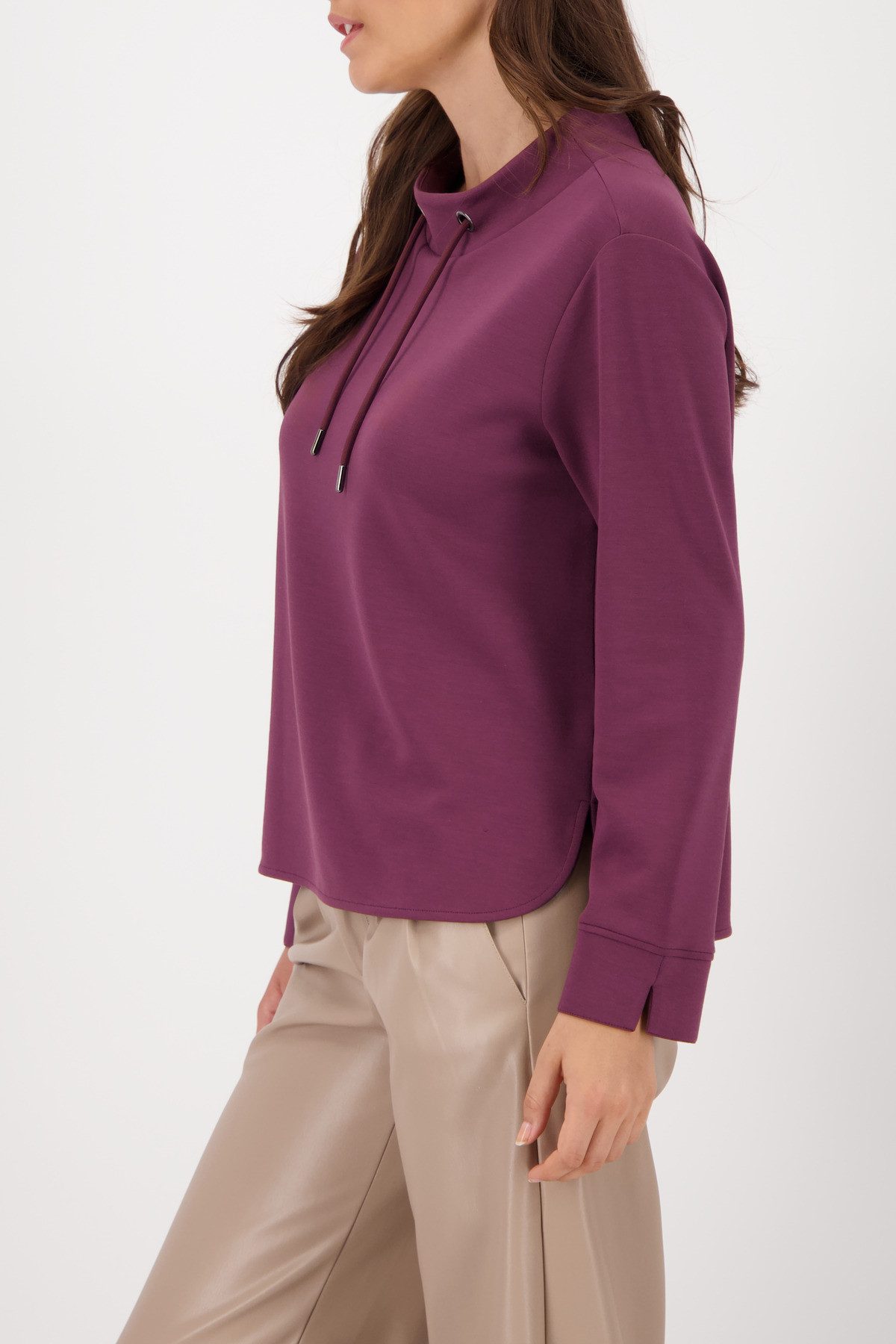 Monari Sweatshirt Basic Sweat Regular fit met ronde hals