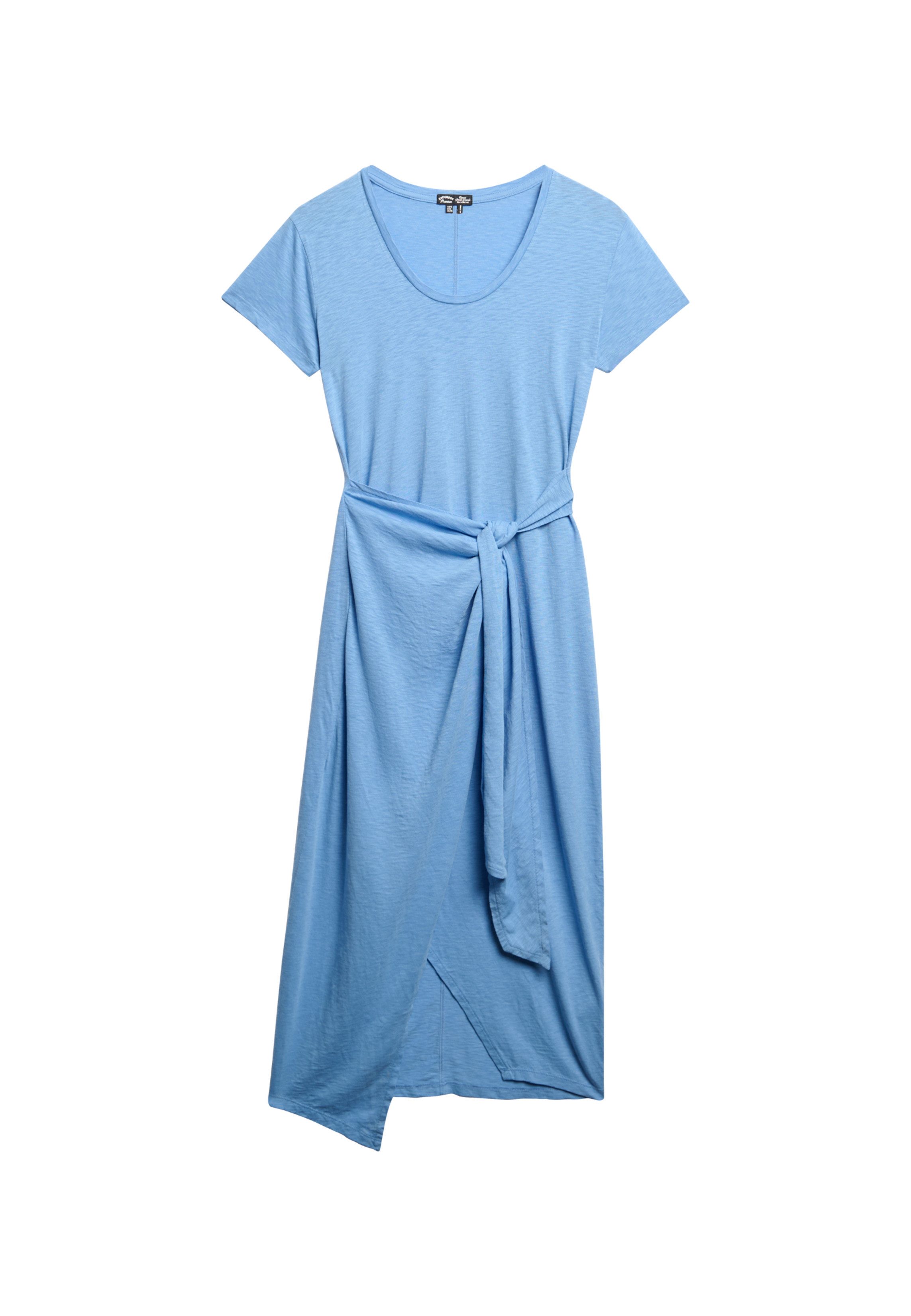 Superdry Jerseyjurk SLUB MIDI WRAP DRESS