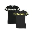 bench. t-shirt print licht op in het donker zwart