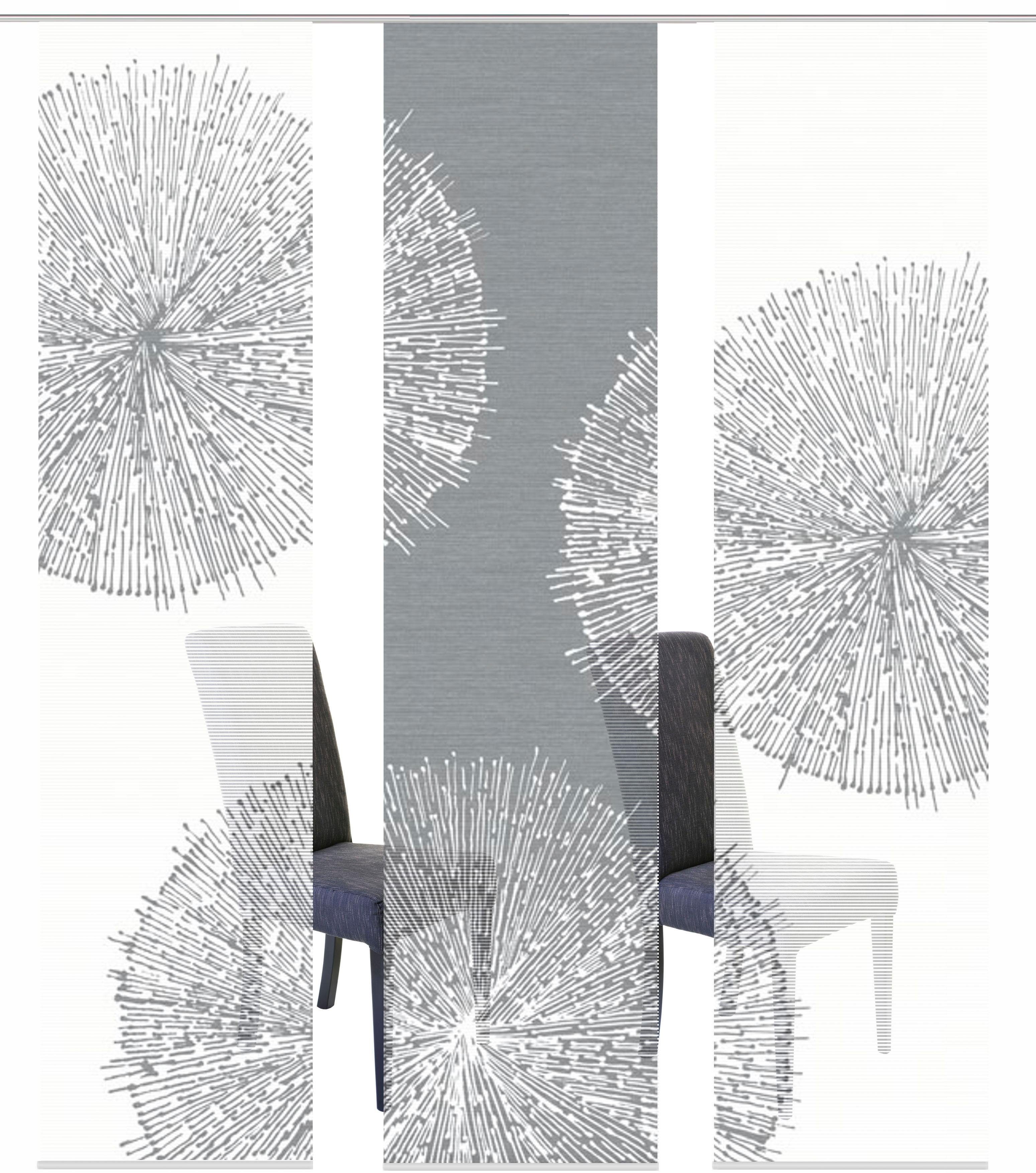 Vision S Paneelgordijn SET VAN 3 CRISTON HxB: 260x60, paneelgordijn set van 3 digitale prints (3 stuks)