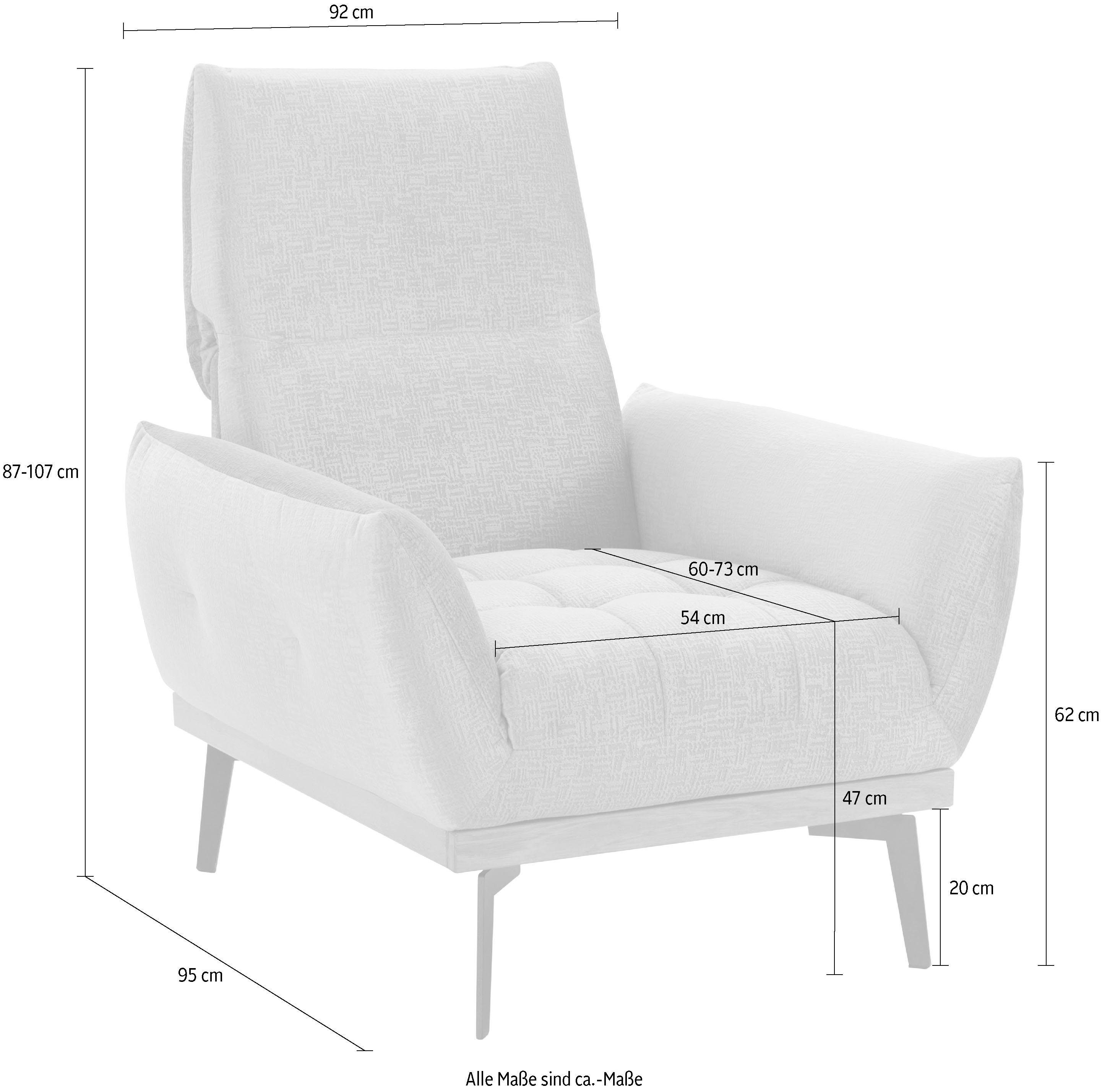 Guido Maria Kretschmer Home&Living Fauteuil Palic, loungestoel inclusief rugverstelling