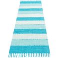home affaire collection loper priya omkeerbaar tapijt blauw