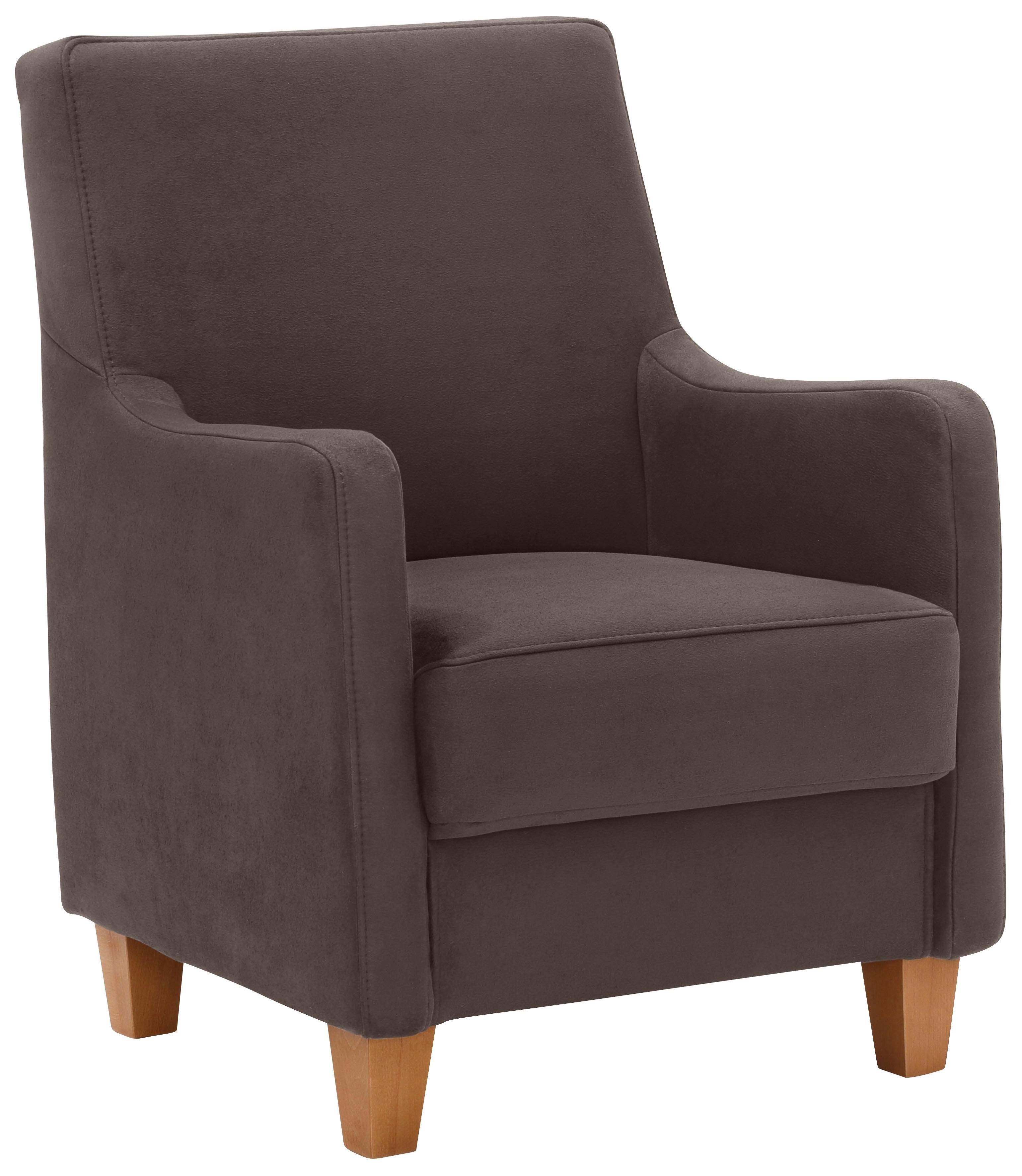 Home affaire Fauteuil Palmera Pocketvering bekleding, passend bij de serie "Palmera" fauteuils maat Luxe-microvezel bruin