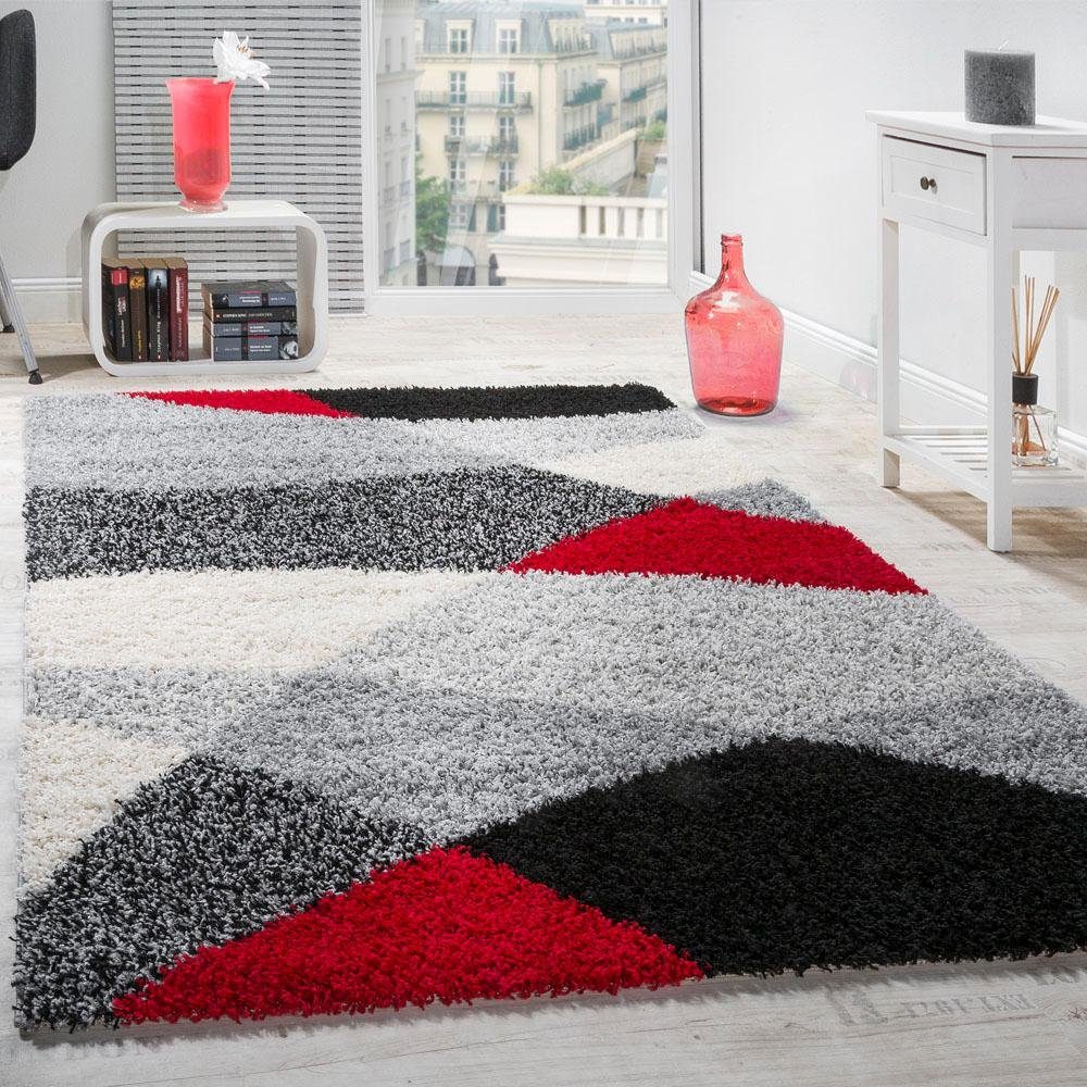 Paco Home Hoogpolig vloerkleed Mango 308 zachte shaggy, modern design, ideaal voor in de woonkamer en slaapkamer
