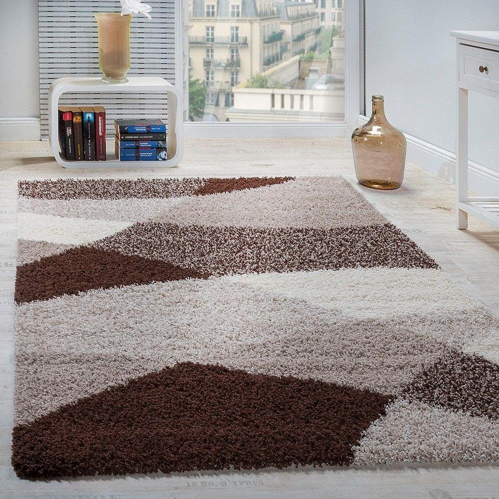 Paco Home Hoogpolige loper Mango 308 Tapijtloper, zachte shaggy, modern design