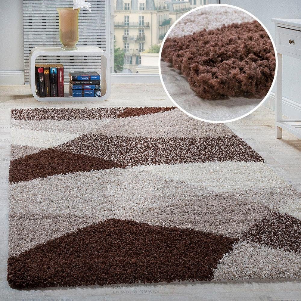 Paco Home Hoogpolige loper Mango 308 Tapijtloper, zachte shaggy, modern design