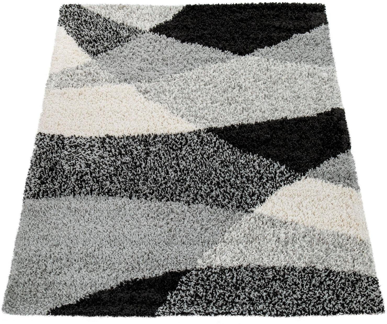 Paco Home Hoogpolig vloerkleed Mango 308 zachte shaggy, modern design, ideaal voor in de woonkamer en slaapkamer