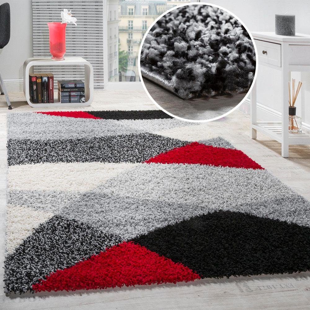 Paco Home Hoogpolig vloerkleed Mango 308 zachte shaggy, modern design, ideaal voor in de woonkamer en slaapkamer