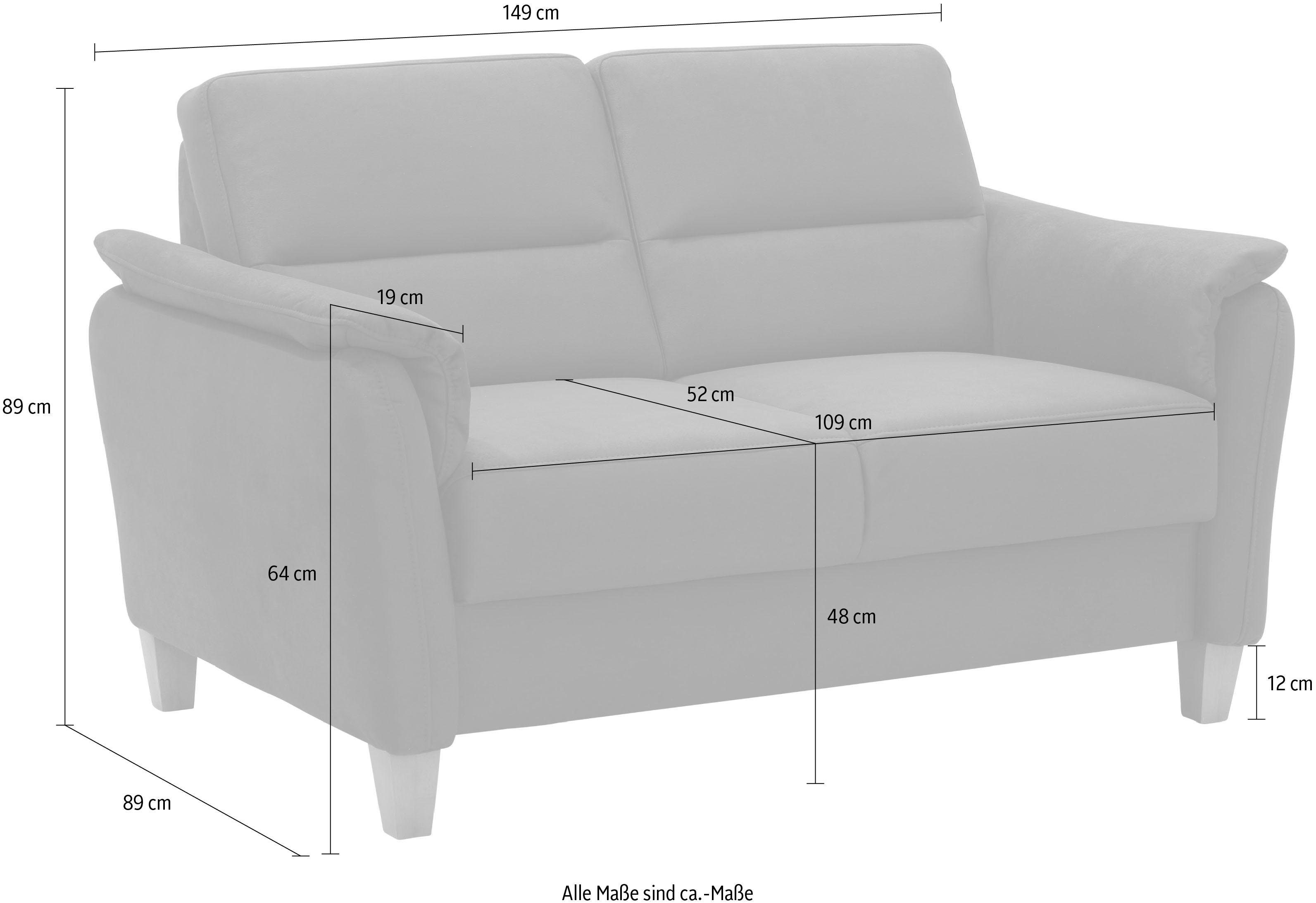 Home affaire 2-zitsbank Palmera, B: 149 cm