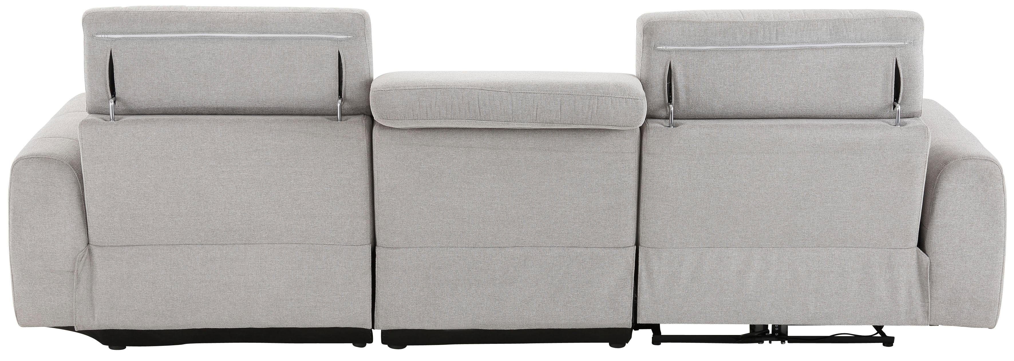 Home affaire Hoekbank Sentrano, L-vorm, 275 cm, man. of electr. relaxfunctie en usb/kopverstelling