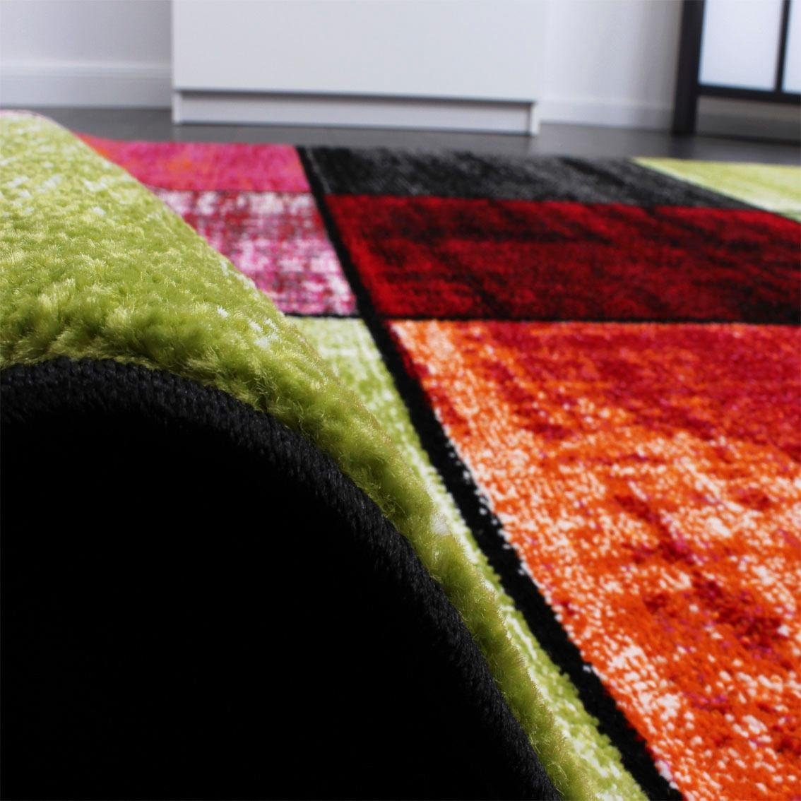 Paco Home Vloerkleed ECE 952 Korte pool, modern ruitdesign, ideaal in de woonkamer & slaapkamer
