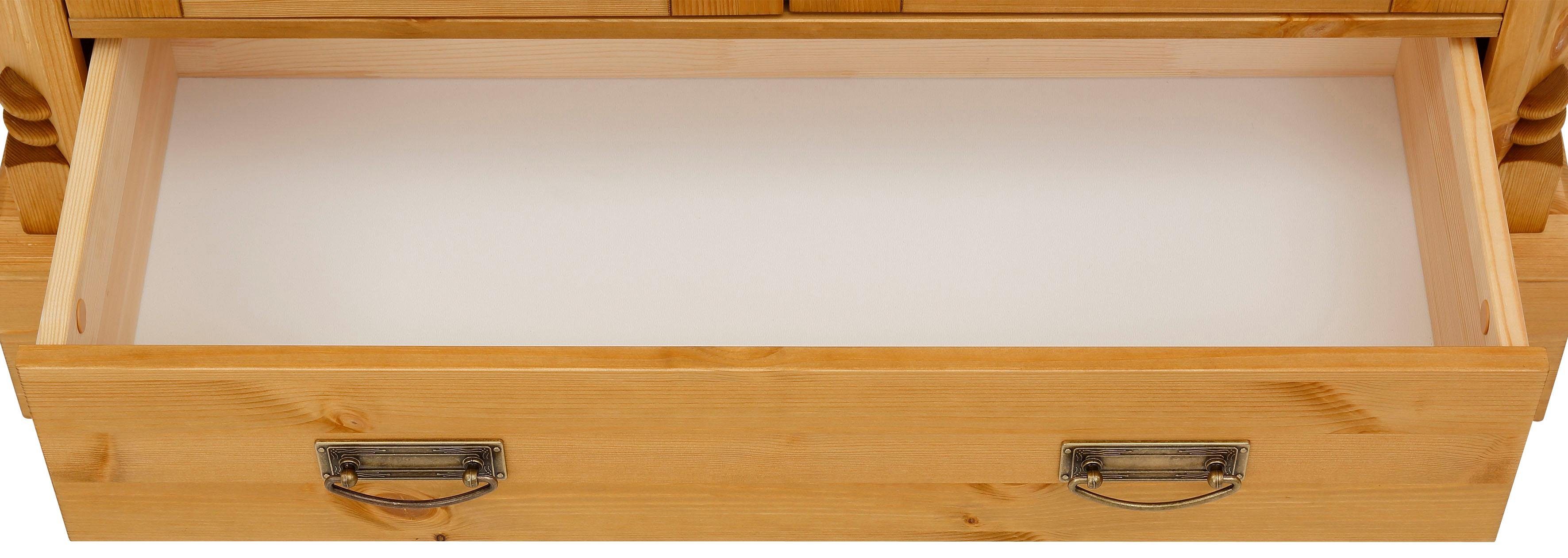 Home affaire Highboard Milan Vitrine, breedte 102 cm