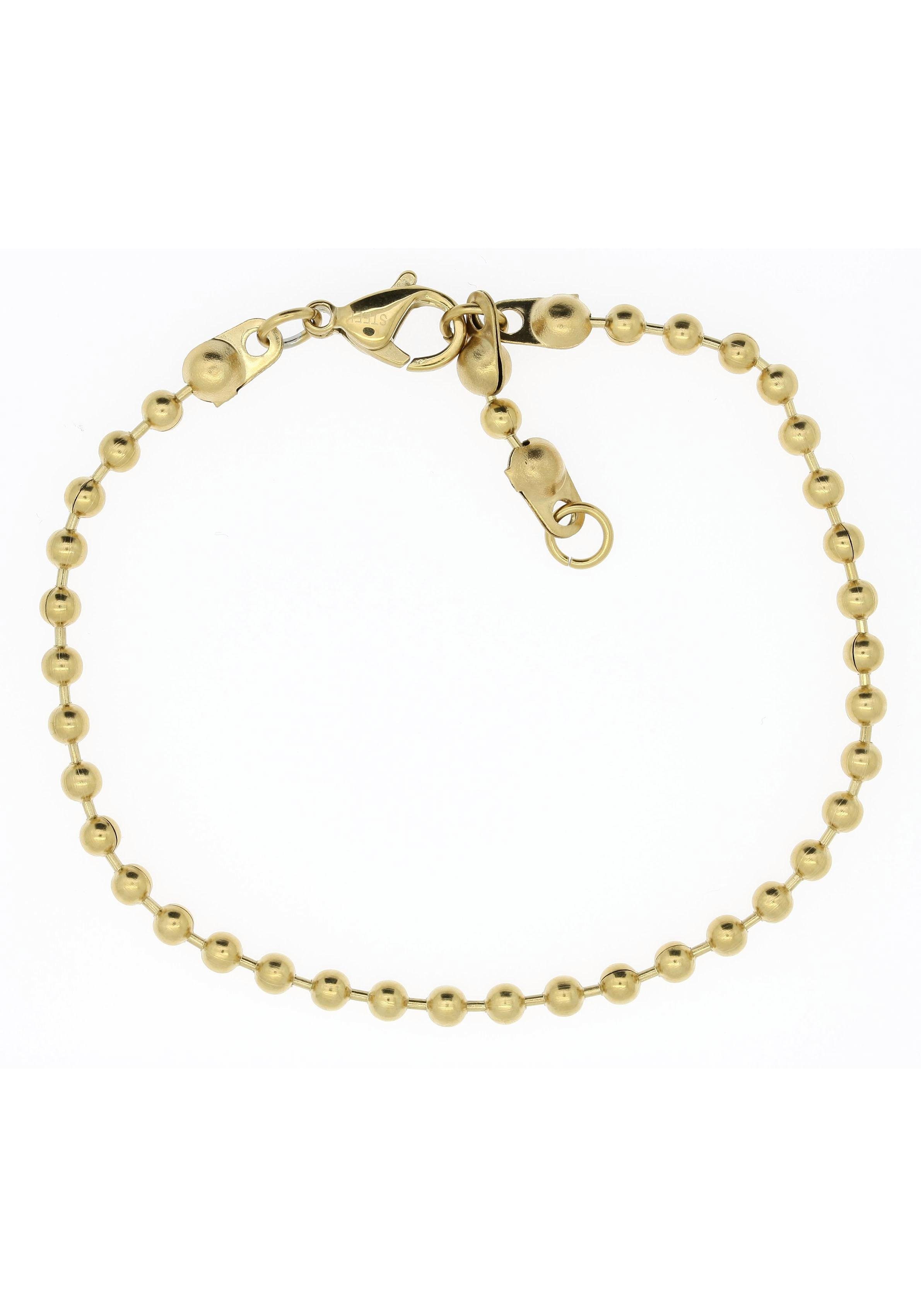 Firetti Edelstalen armband Sieraad cadeau bolketting schakeling, 3,0 mm breed dames armbanden maat 20 goud(kleur)