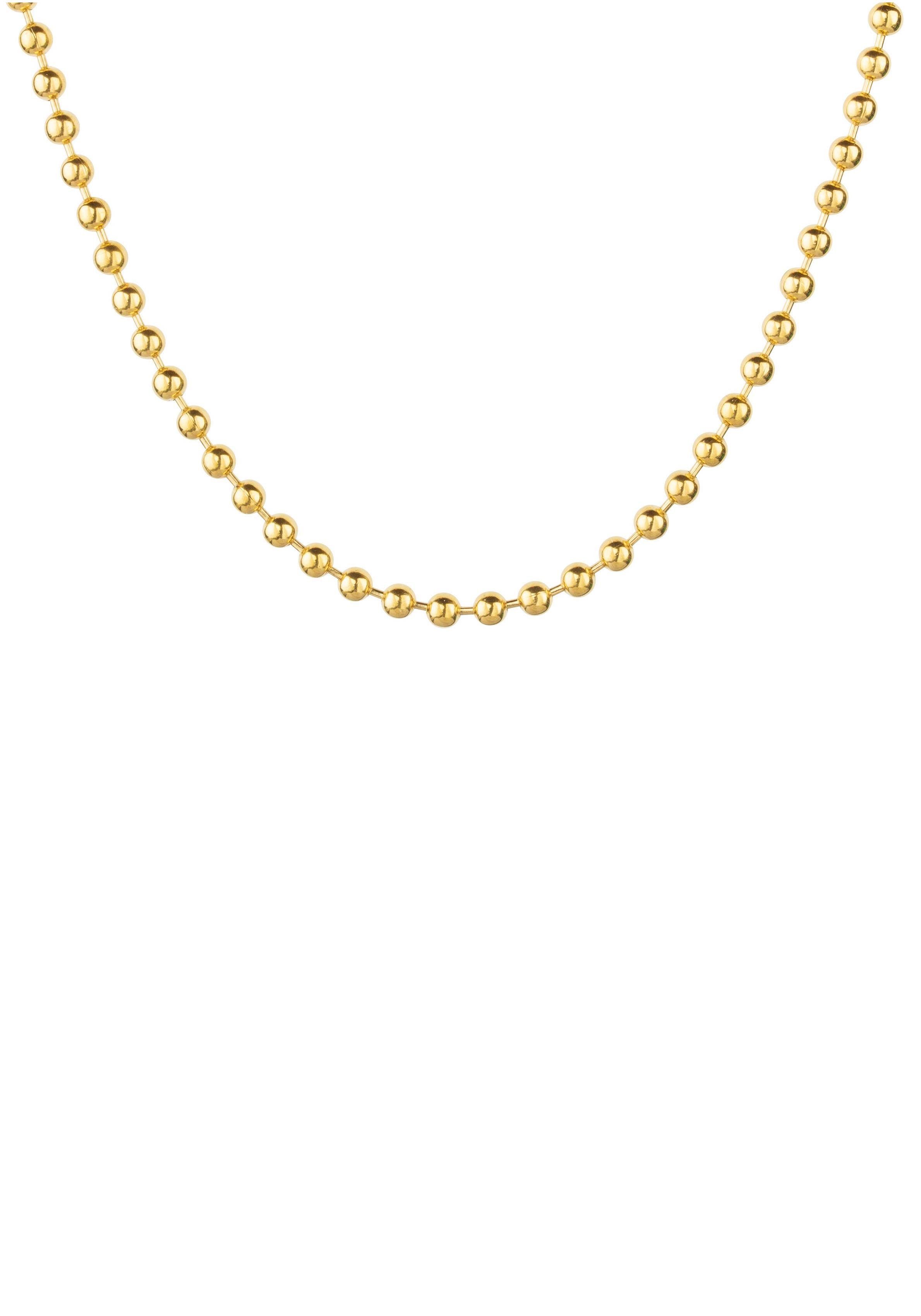 Firetti Edelstalen ketting Sieraad cadeau bolketting schakeling, 3,0 mm breed dames kettingen maat 80 goud(kleur)