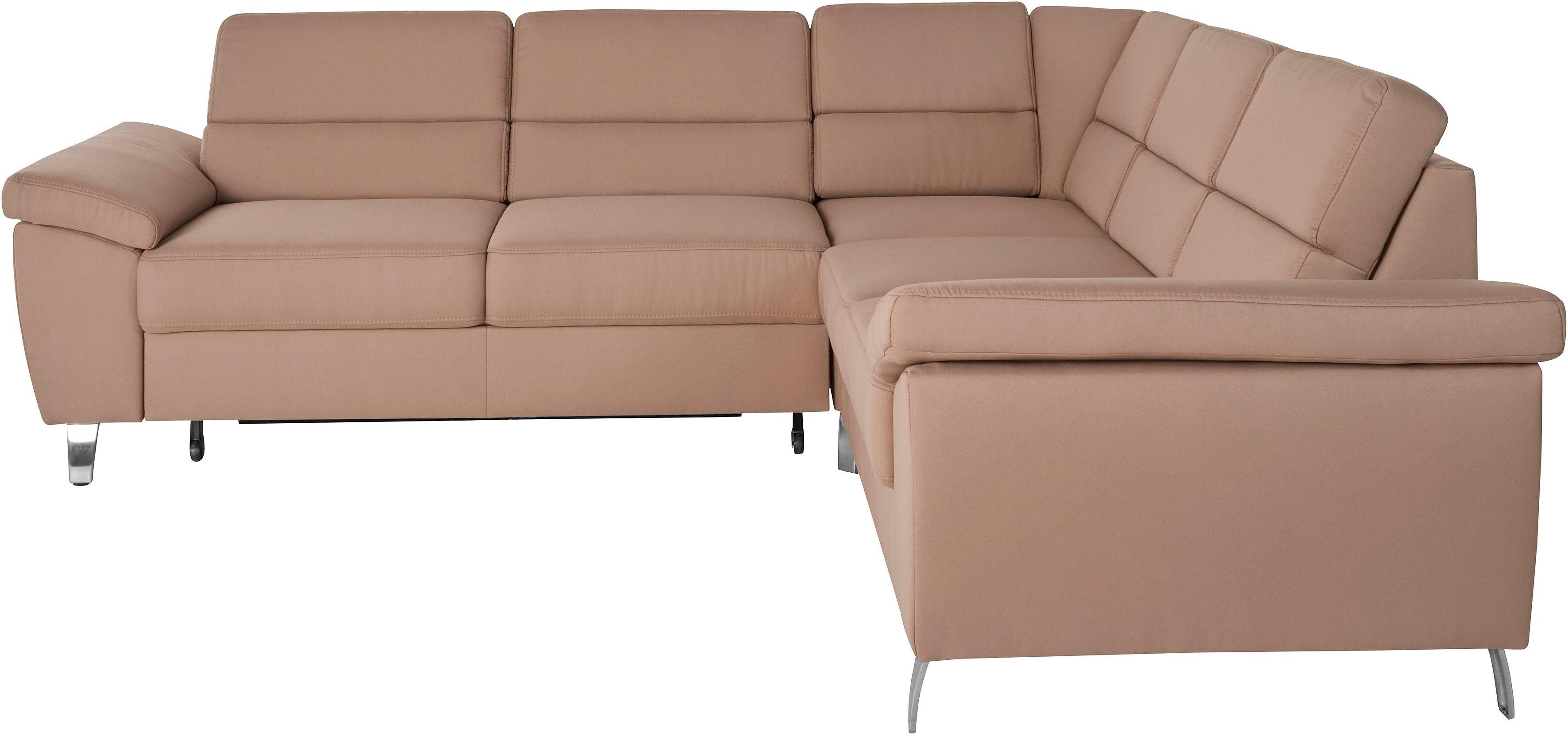 sit&more Hoekbank Sorano L-vorm naar keuze met slaap- en relaxfunctie, met bedkist