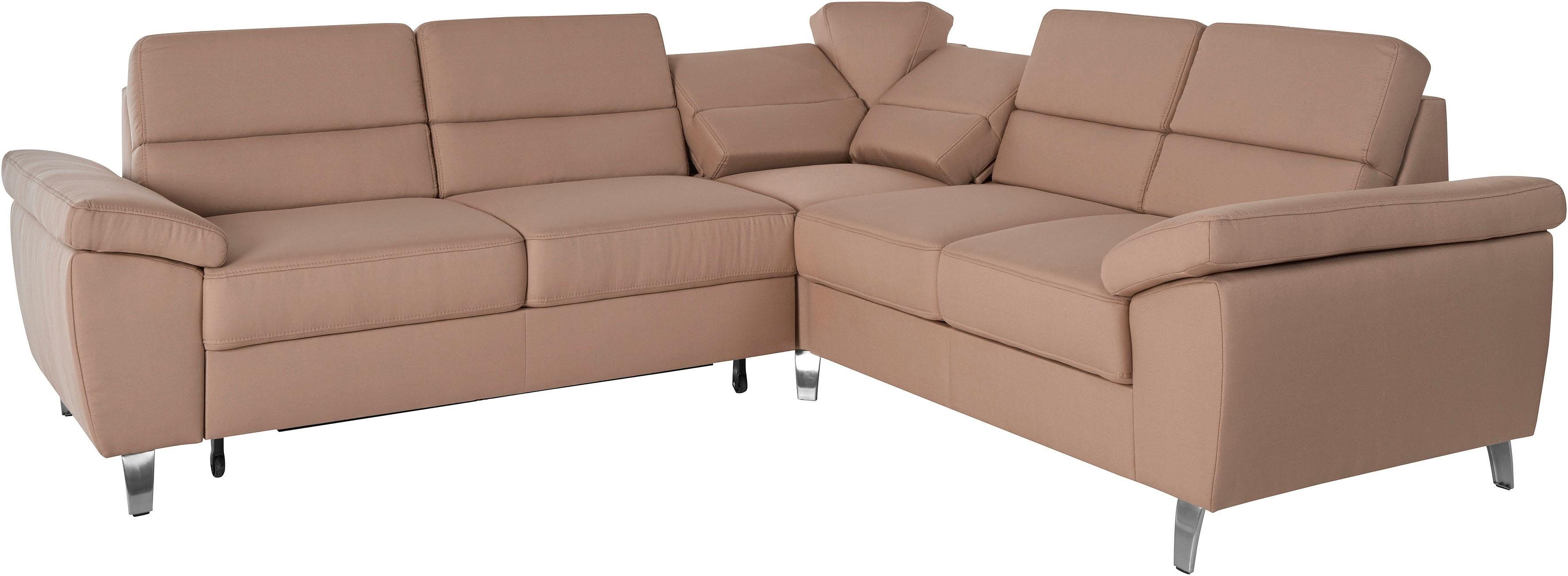 sit&more Hoekbank Sorano L-vorm naar keuze met slaap- en relaxfunctie, met bedkist