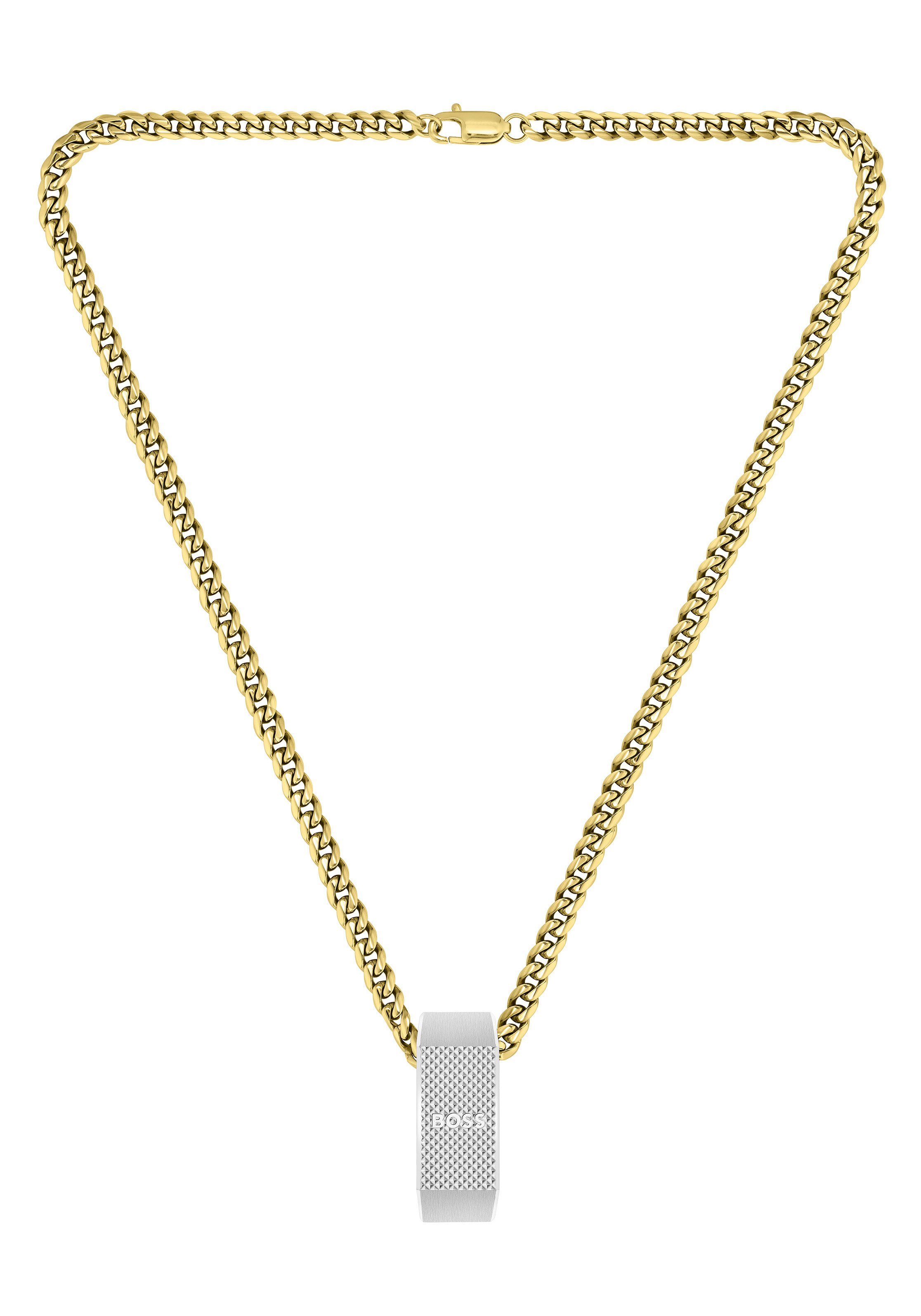 Boss Ketting met hanger Sieraad roestvrij staal halssieraad panzerketting CARTER