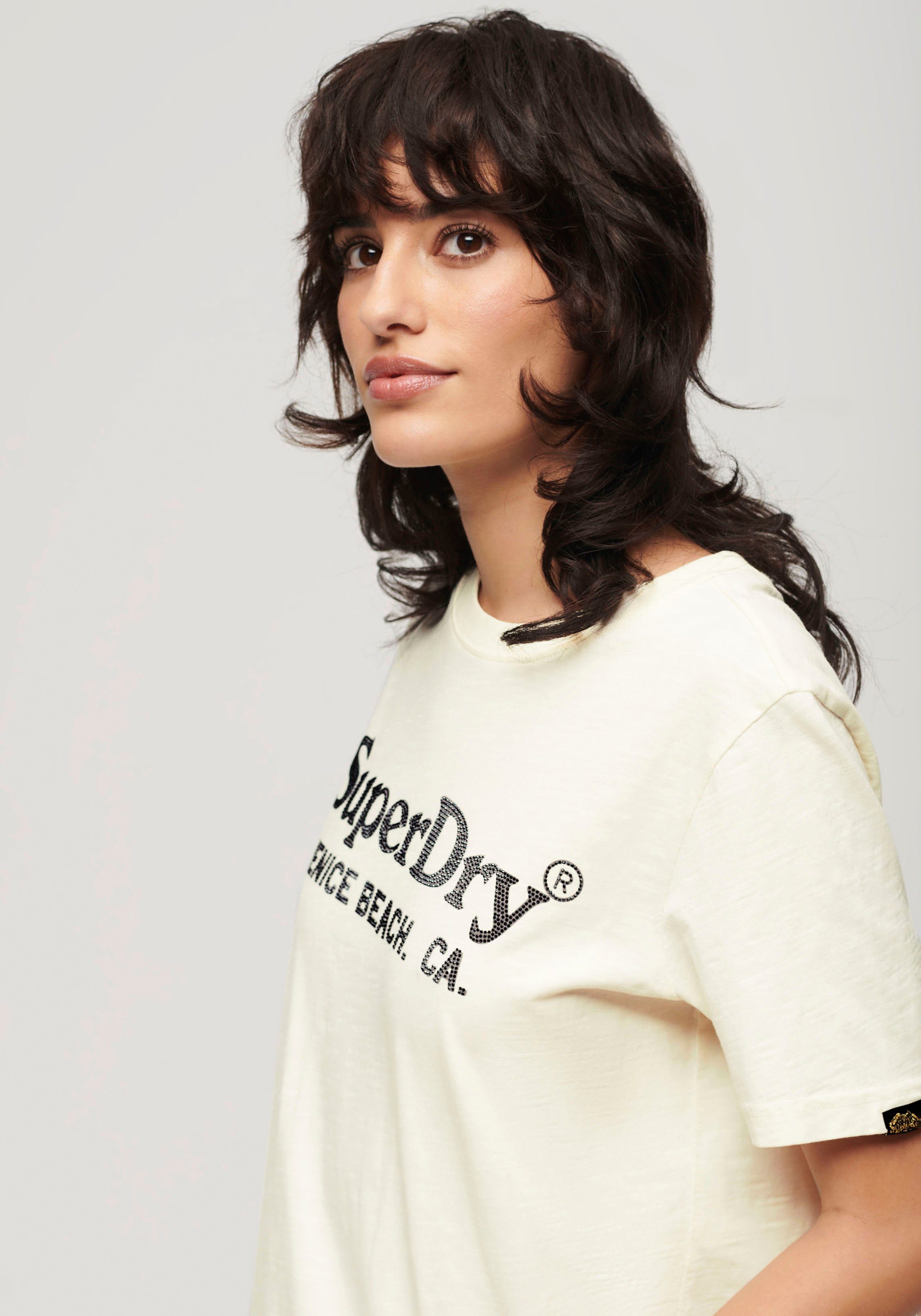 Superdry T-shirt METALLIC VENUE RELAXED TEE