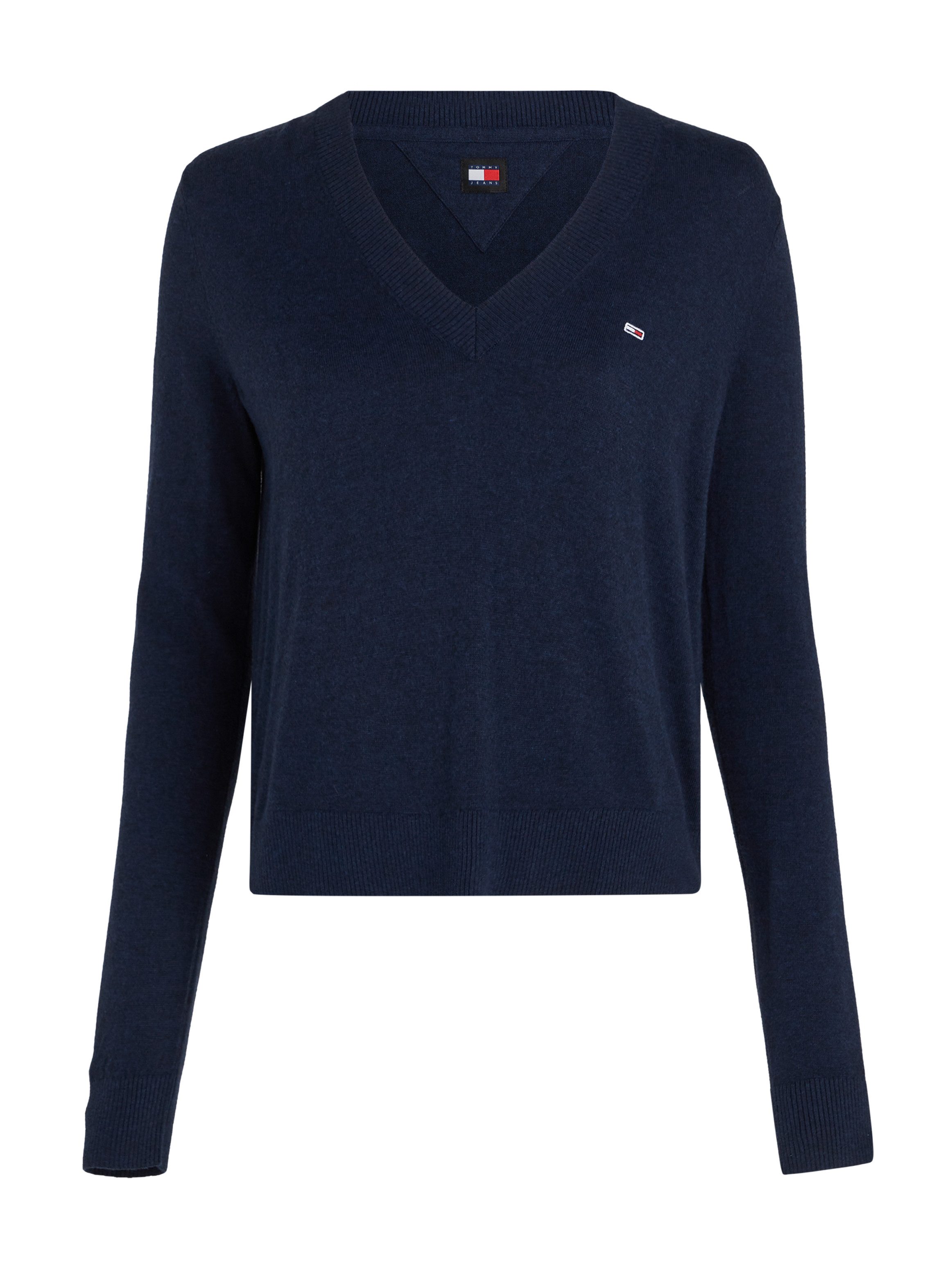 TOMMY JEANS Gebreide trui TJW ESSENTIAL VNECK SWEATER EXT