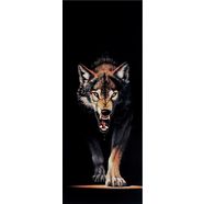 papermoon fotobehang wolf - deurbehang vlies, 2 banen, 90x 200 cm (2 stuks) multicolor