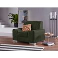 domo collection fauteuil anzio optioneel met veerkern groen