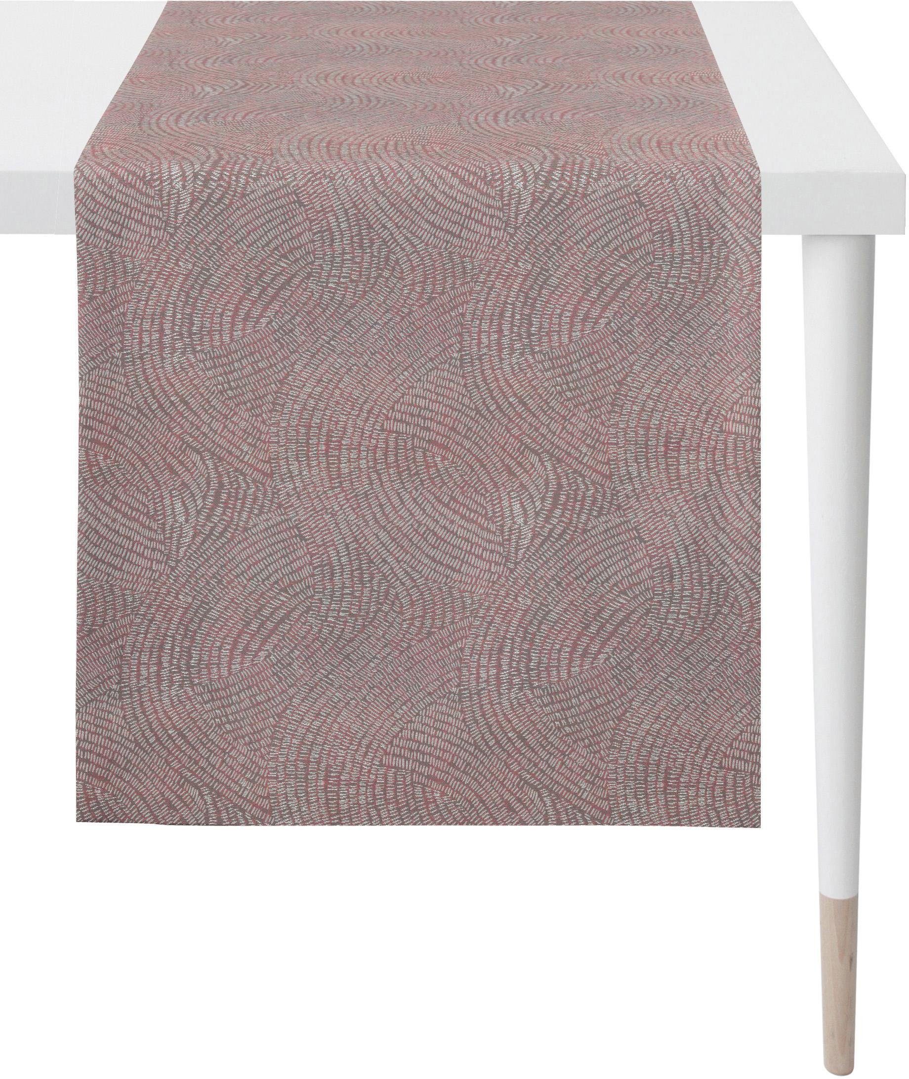 APELT Tafelloper 1102 Loft Style, jacquard (1 stuk) tafelkleden maat 48x140 cm roze
