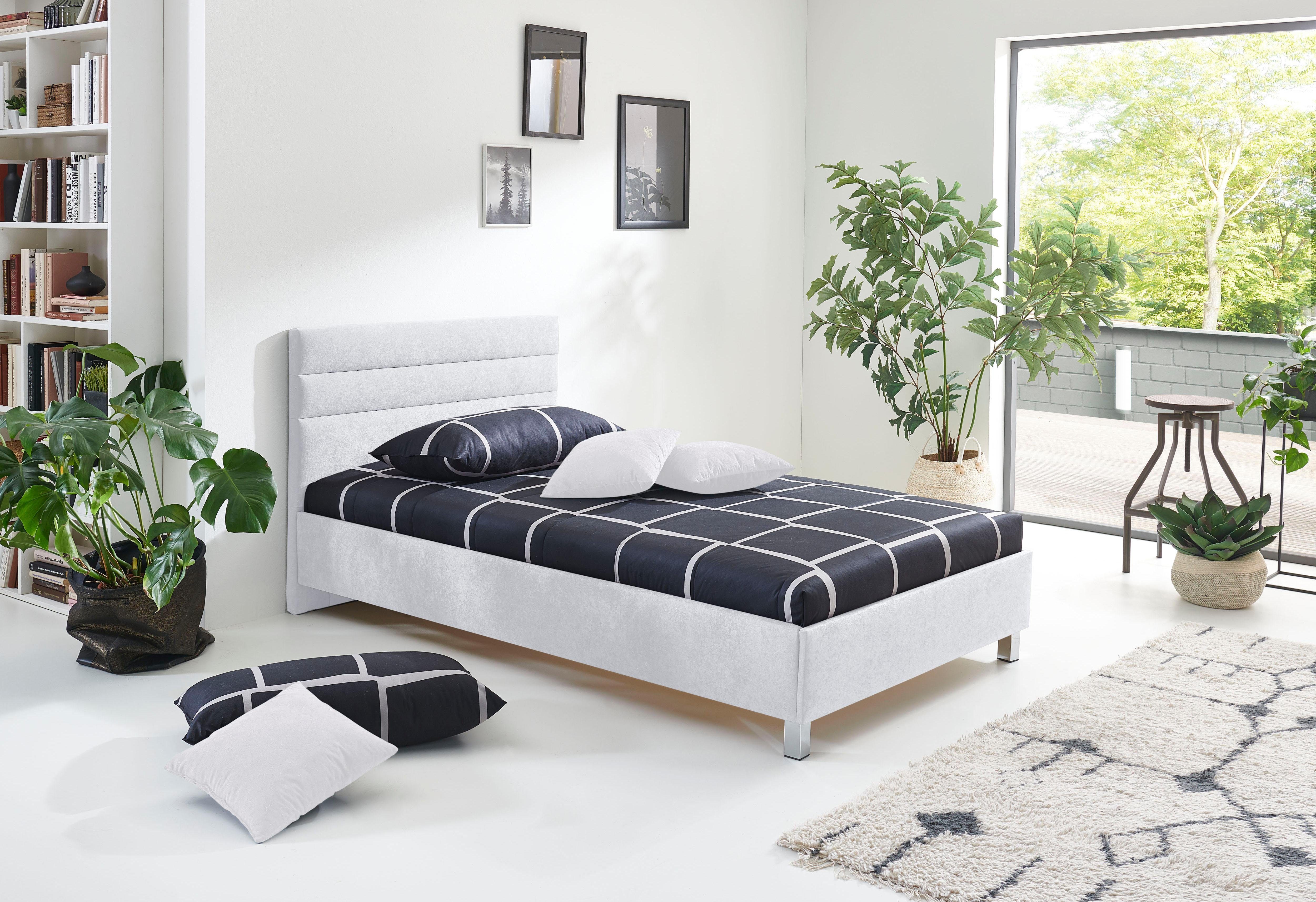 Westfalia Polsterbetten Gestoffeerd bed bedden wit