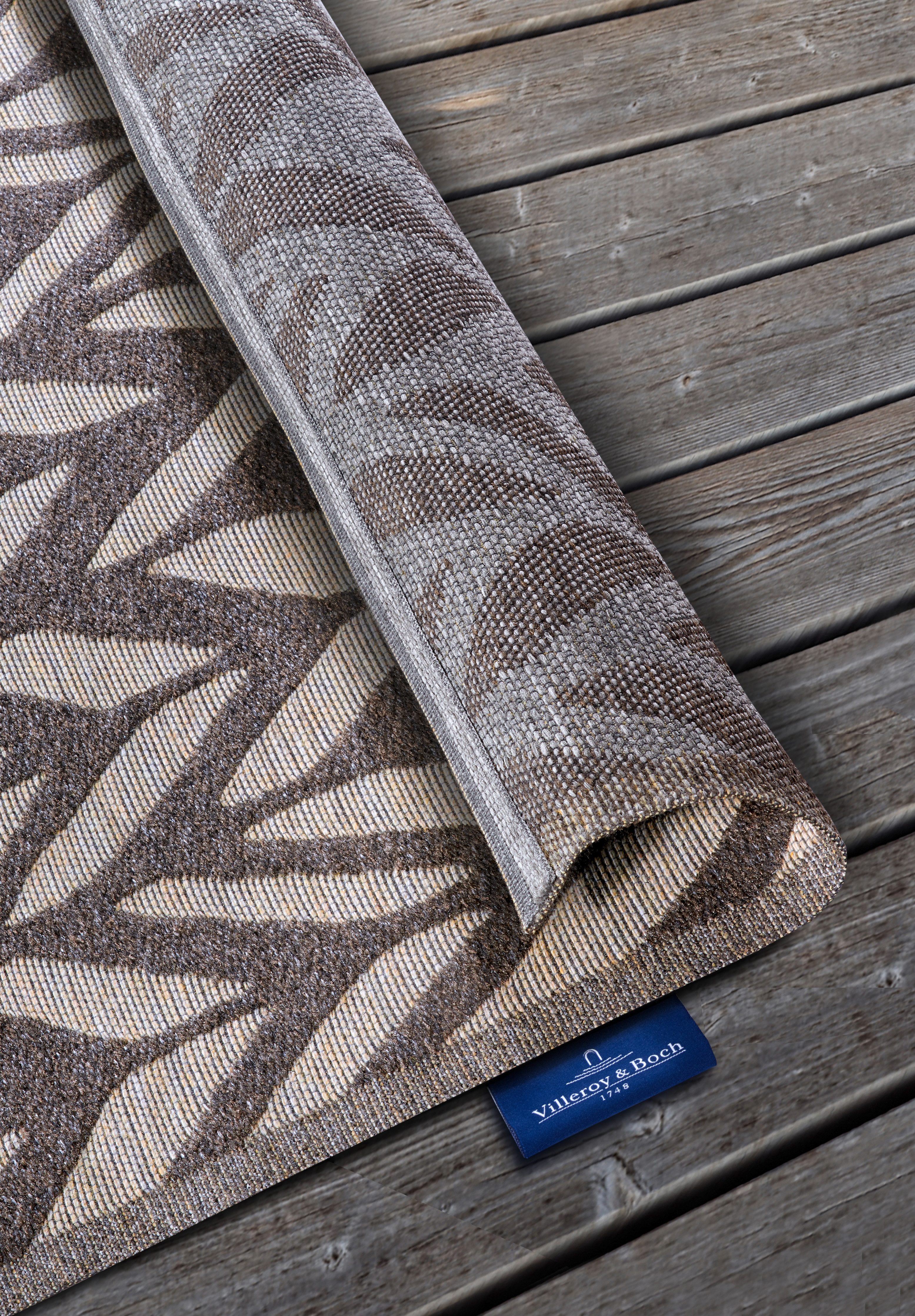 Villeroy & Boch Outdoorkleed Georgette In-& Outdoor, Vlakweefsel, weerbestendig, Terras, Balkon, modern, Trend