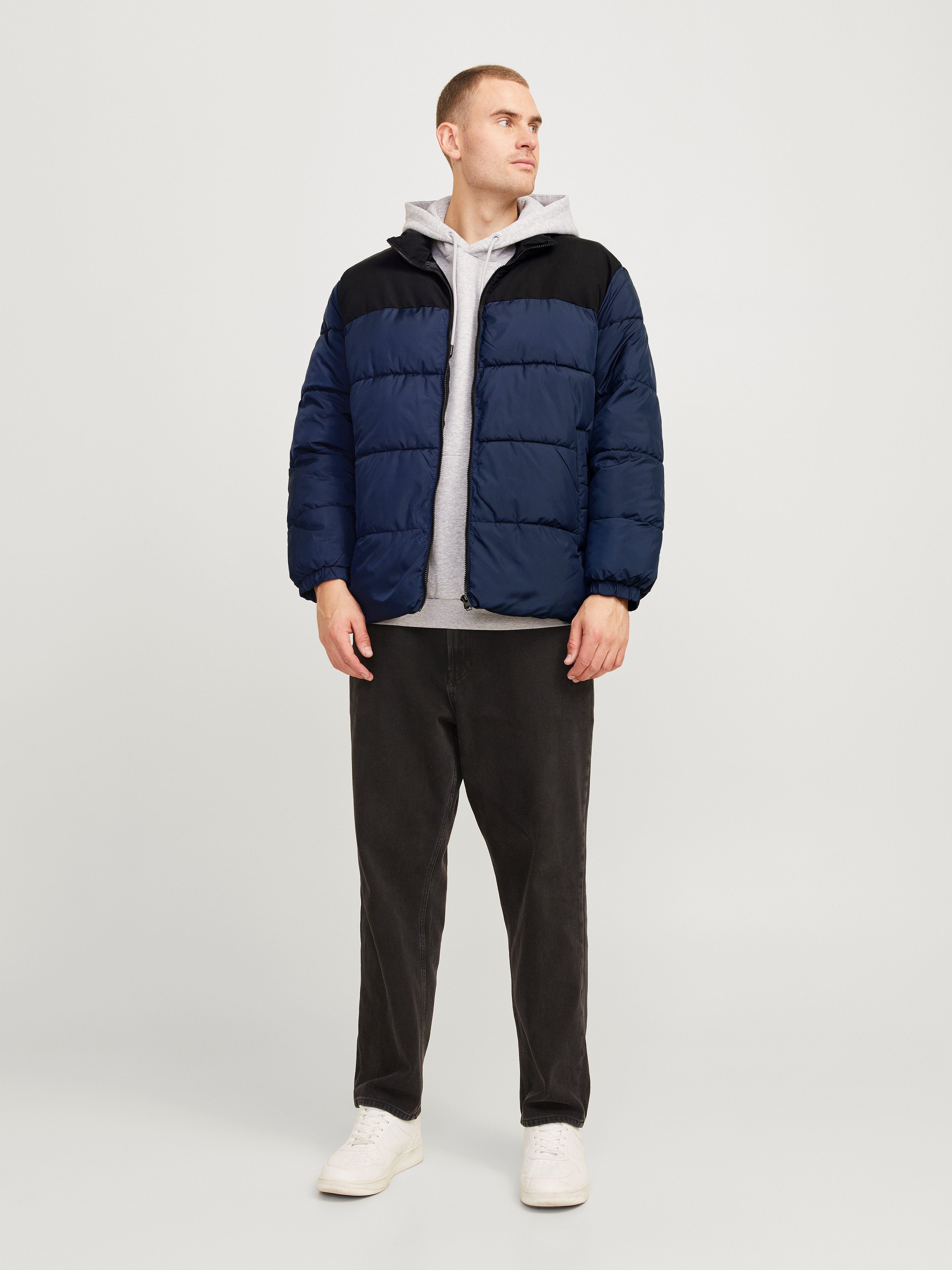 Jack & Jones PlusSize Gewatteerde jas JJMOON STAND COLLAR PUFFER PLS