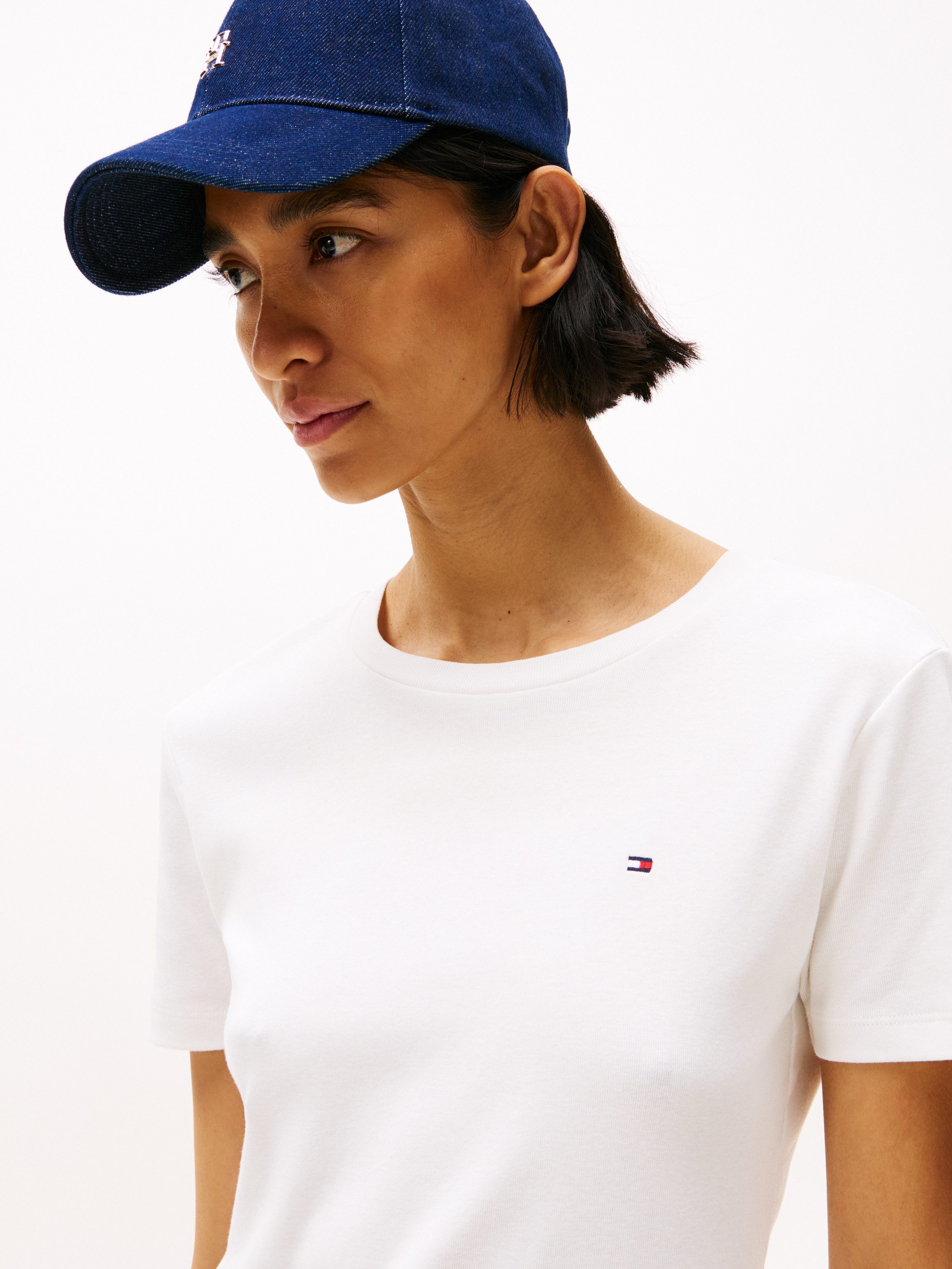 Tommy Hilfiger T-shirt SLIM CODY C-NK SS met geborduurd logo