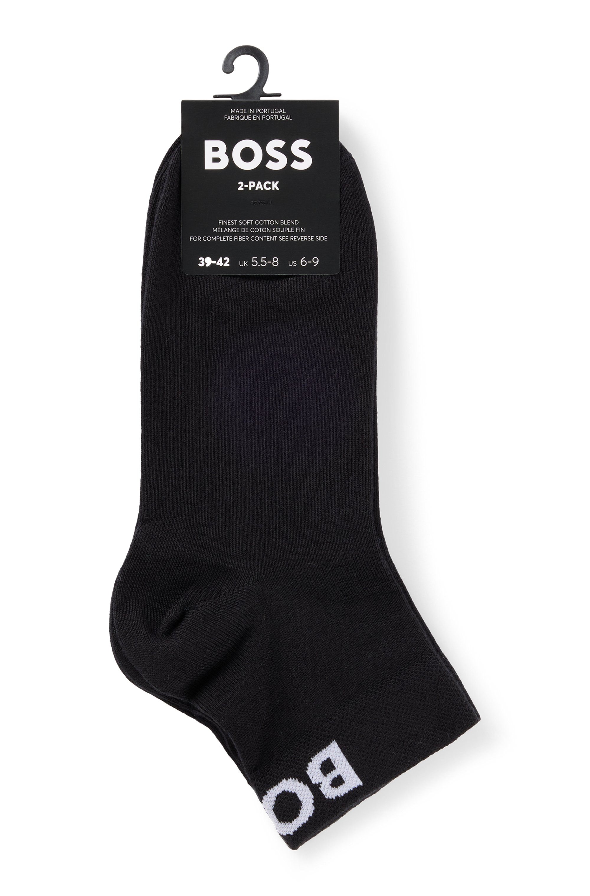 BOSS Vrijetijdssokken 2P SH Logo CC W met gebreid boss logo-tekst (set, 2 paar, 2 stuks)