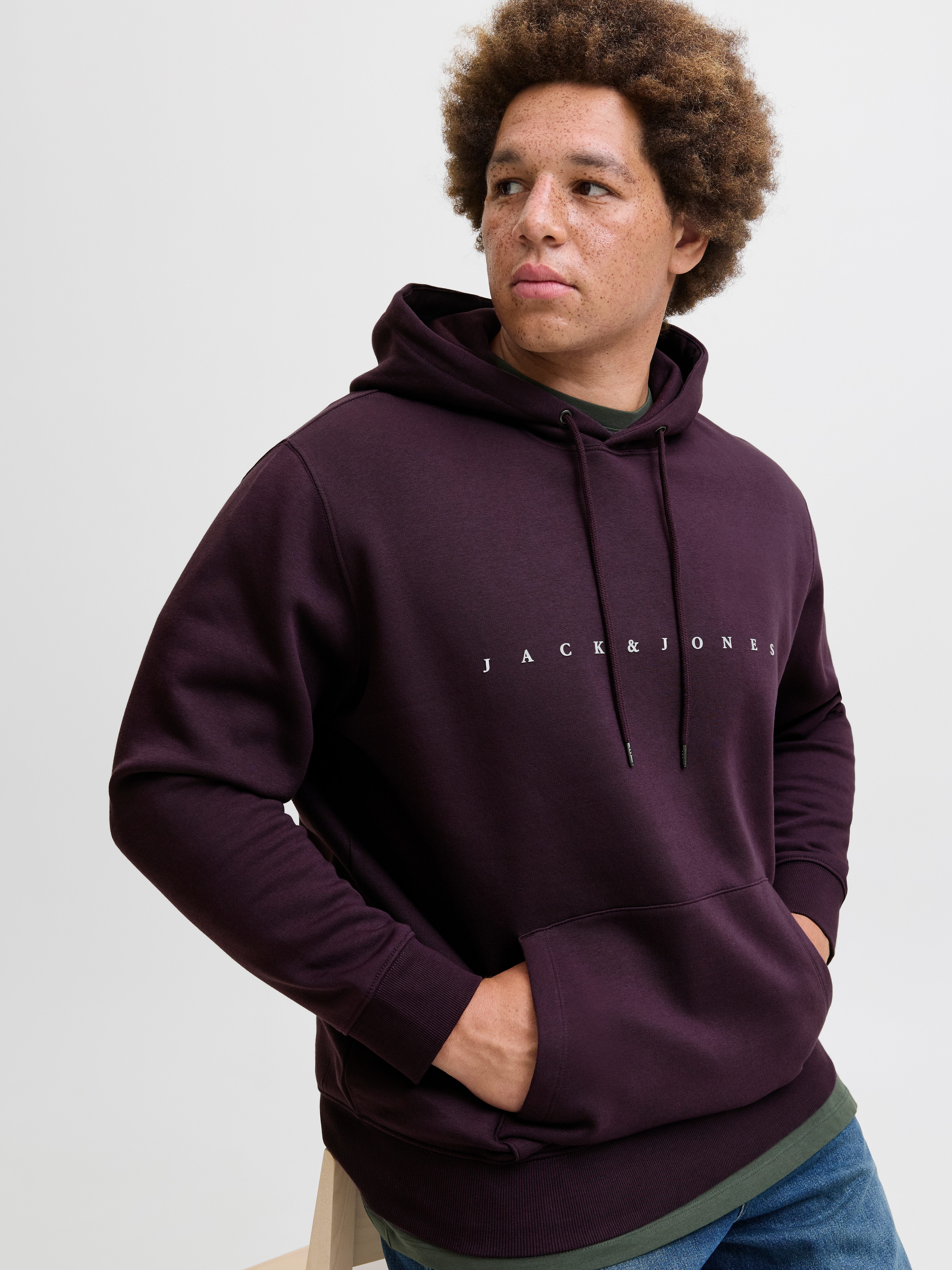 Jack & Jones PlusSize Hoodie JJESTAR JJ SWEAT HOOD NOOS PLS