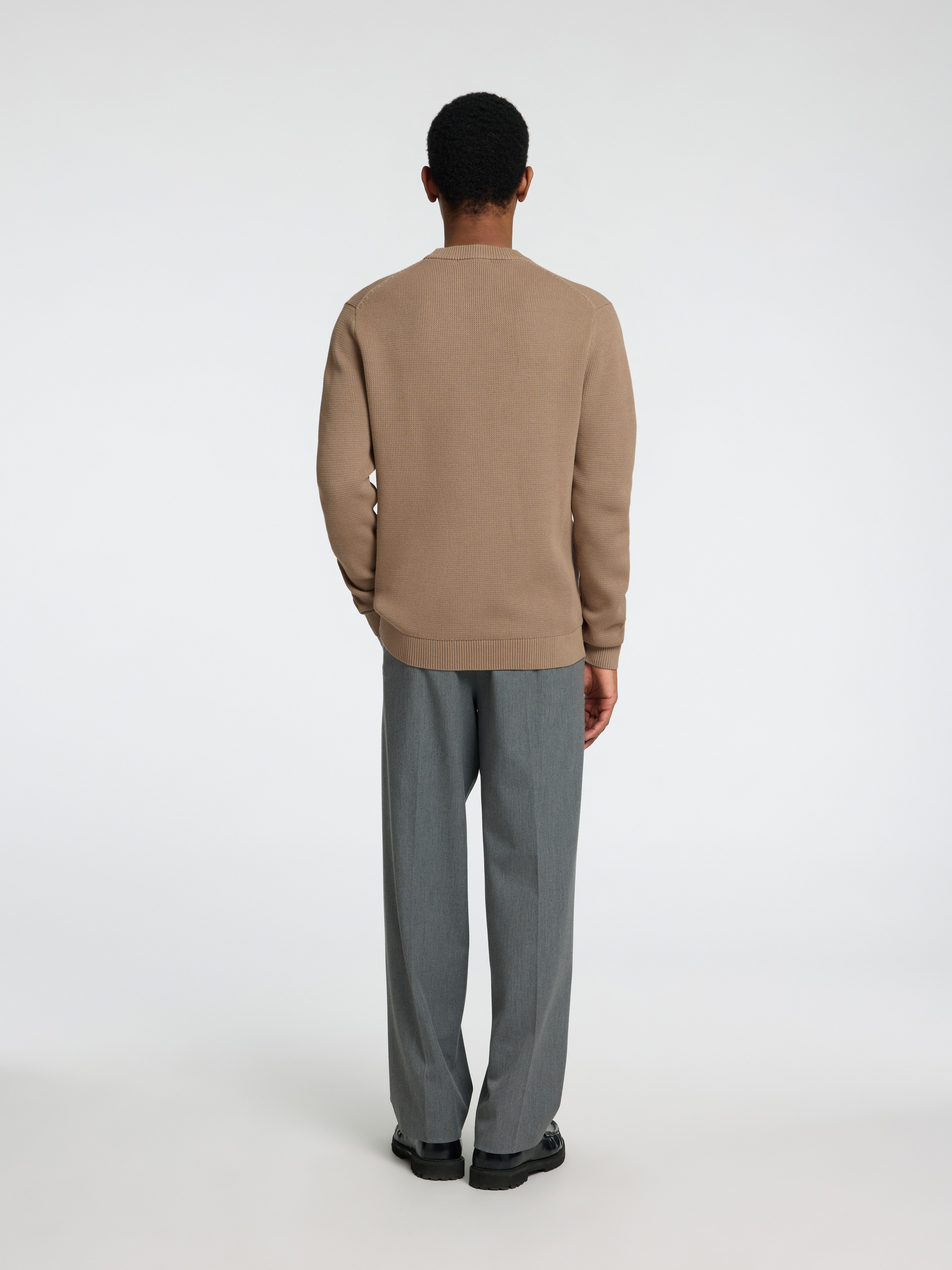 SELECTED HOMME Trui met ronde hals SLHDANE LS KNIT STRUCTURE CREW NECK NOOS