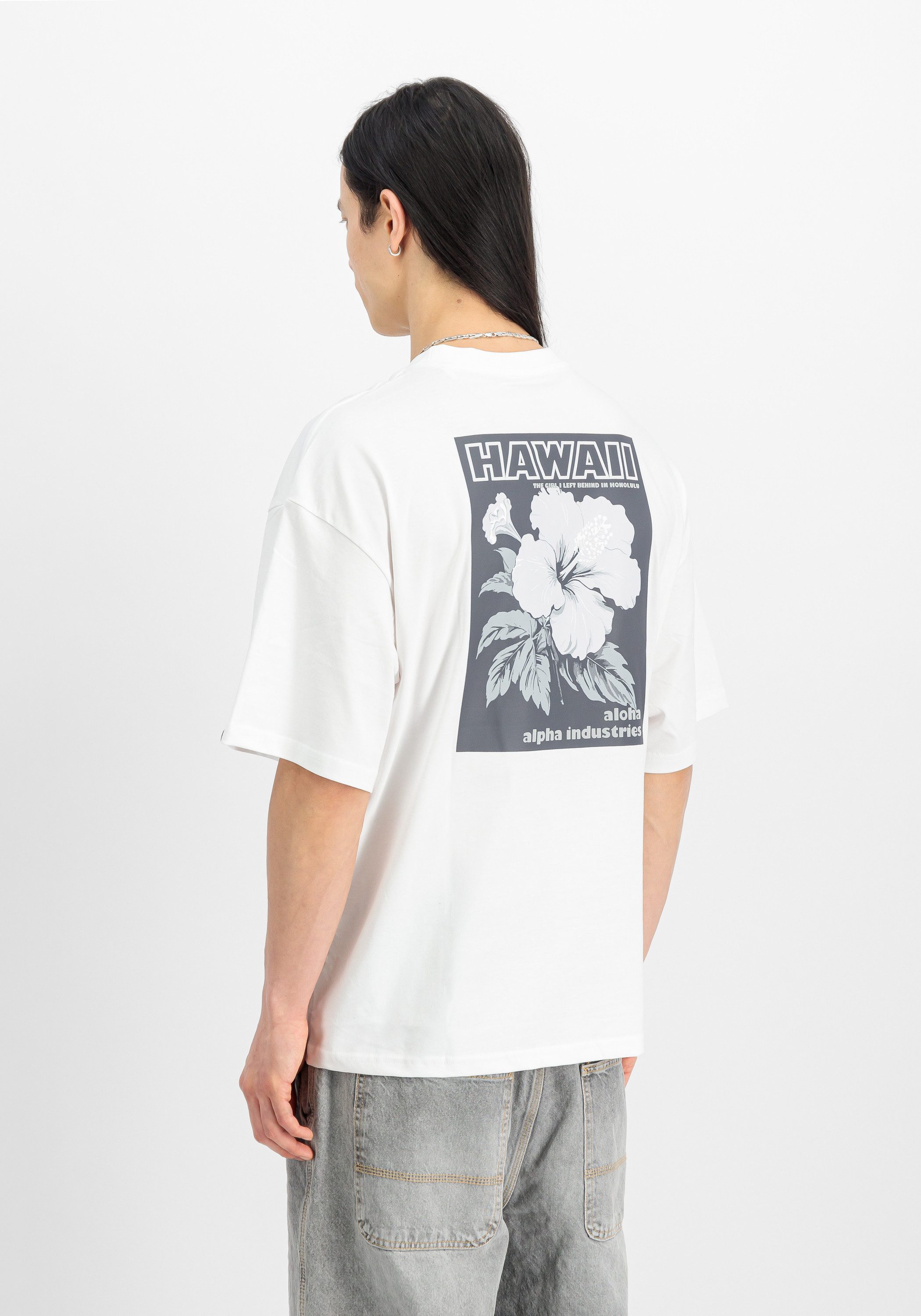 Alpha Industries T-shirt Aloha Flower Backprint T-Shirt