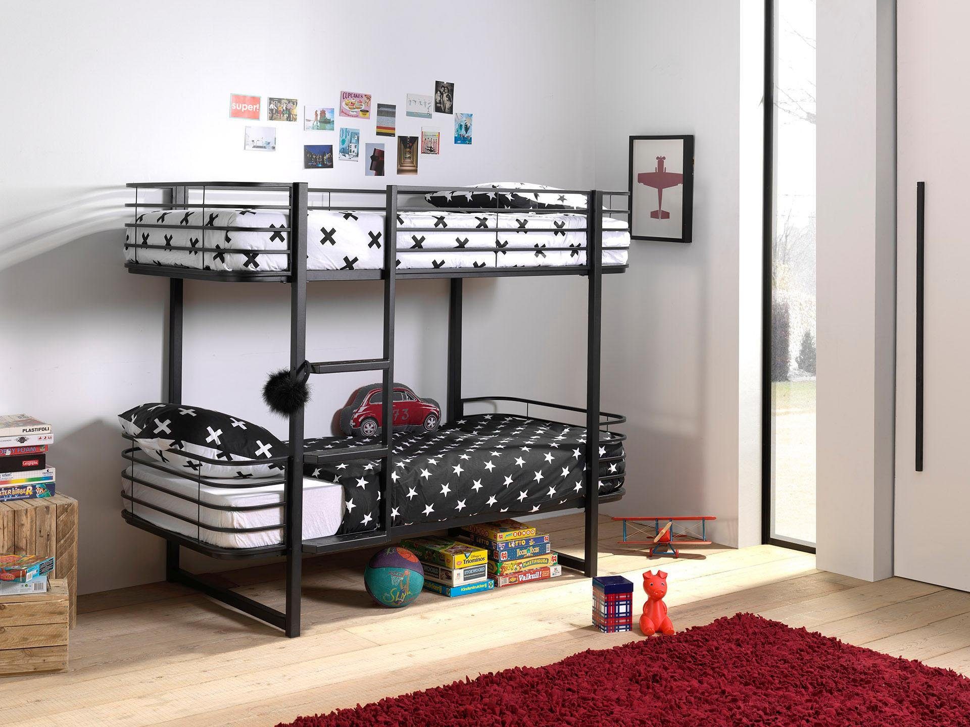 Vipack Stapelbed OSCAR stapelbedden zwart