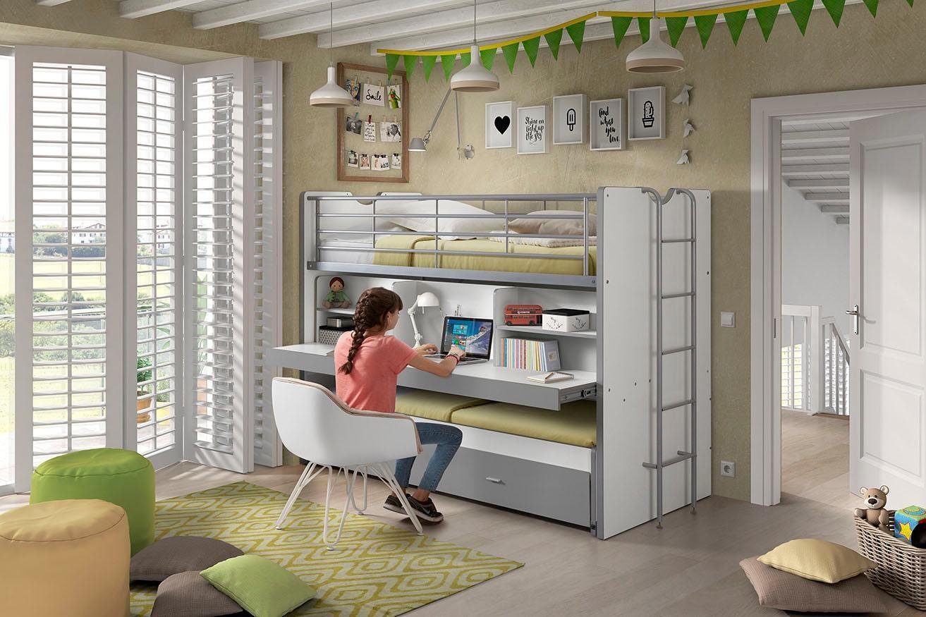 Vipack Hoogslaper Bonn, aanbieding voor beperkte tijd! hoogslapers grijs
