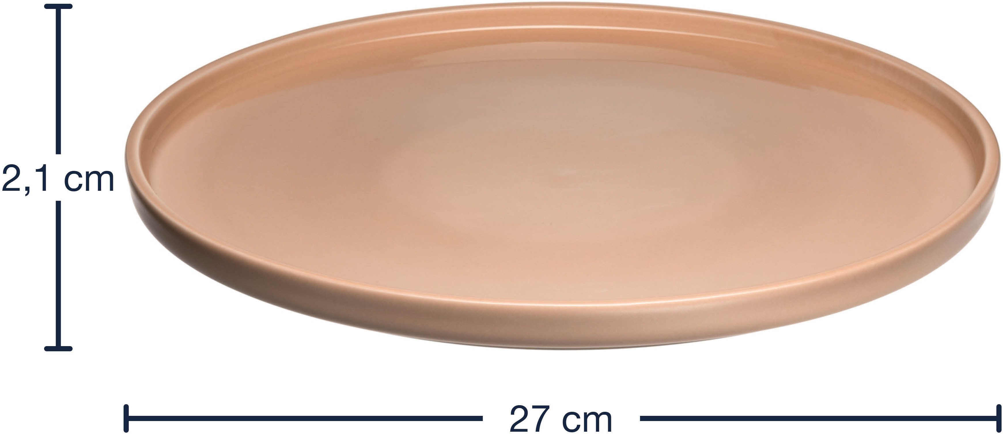 LEONARDO Bordenset Diepteller ROMA, Keramiekbord, ca. 27 cm(set, 6-delig)