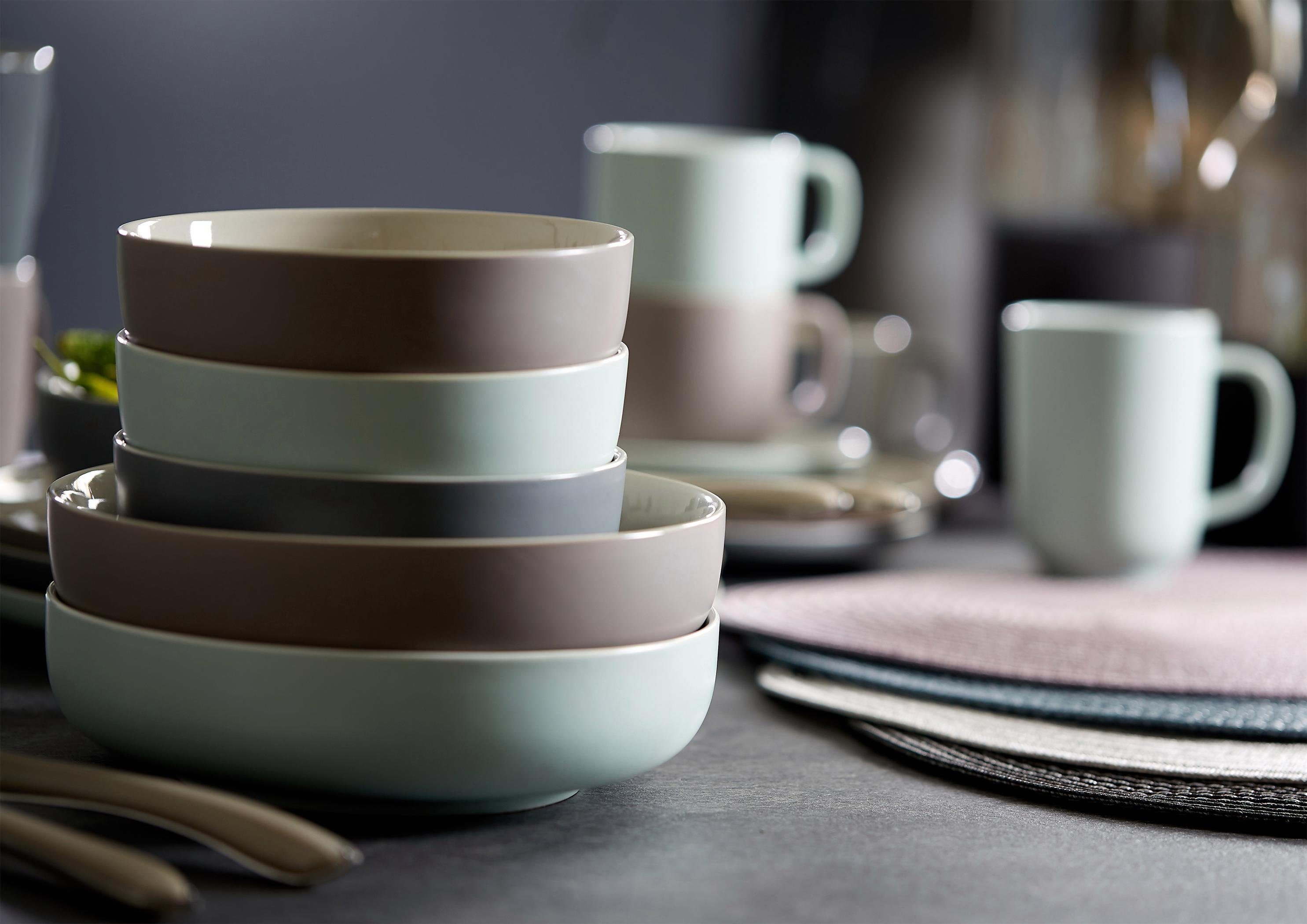 Ritzenhoff & Breker Combi-servies Serviesset, servies Jasper in scandinavische stijl, 16 delen, voor 4 personen (set, 16-delig)