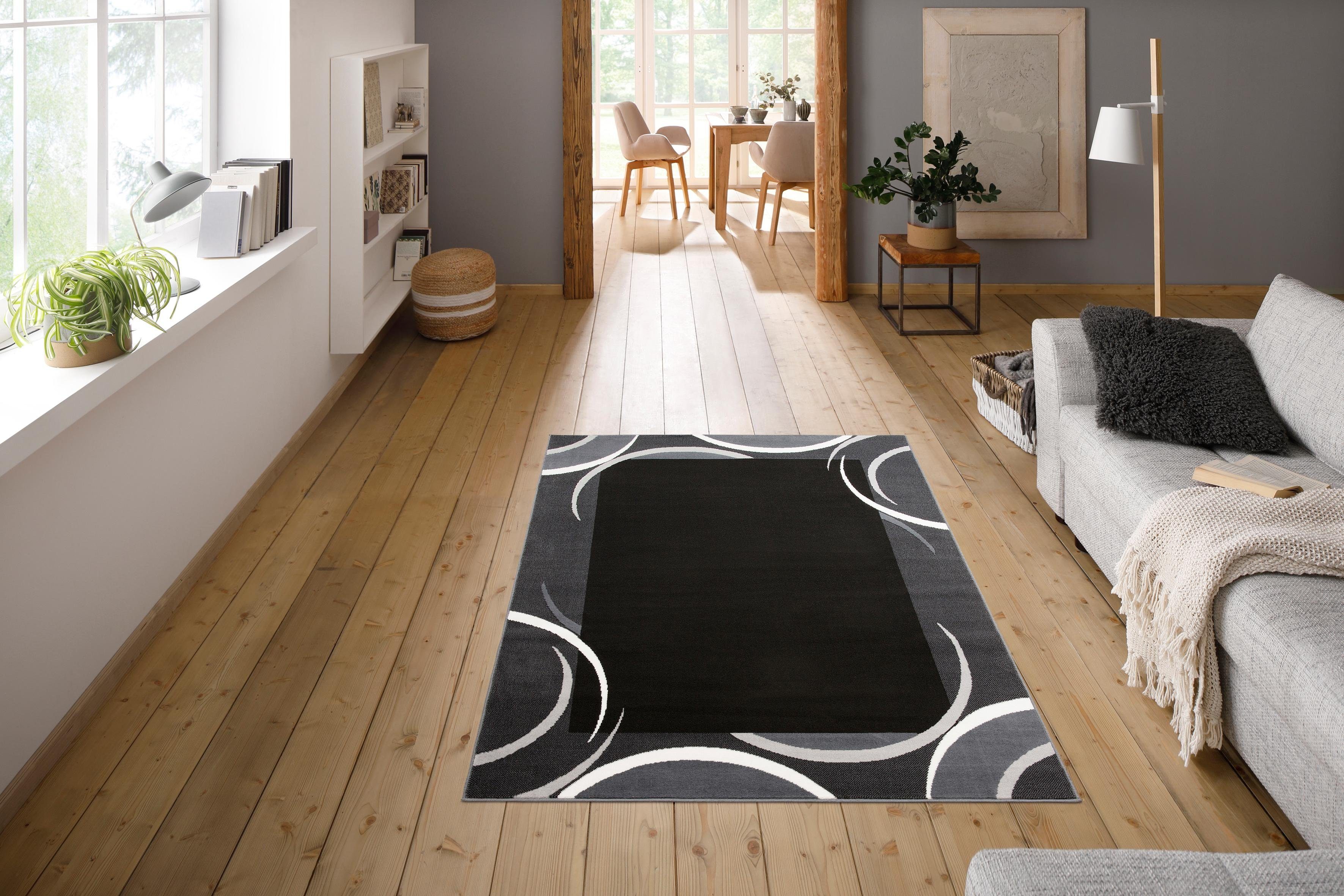 my home Vloerkleed Noah zachte touch, vloerkleed met randdessin, korte pool, speels design