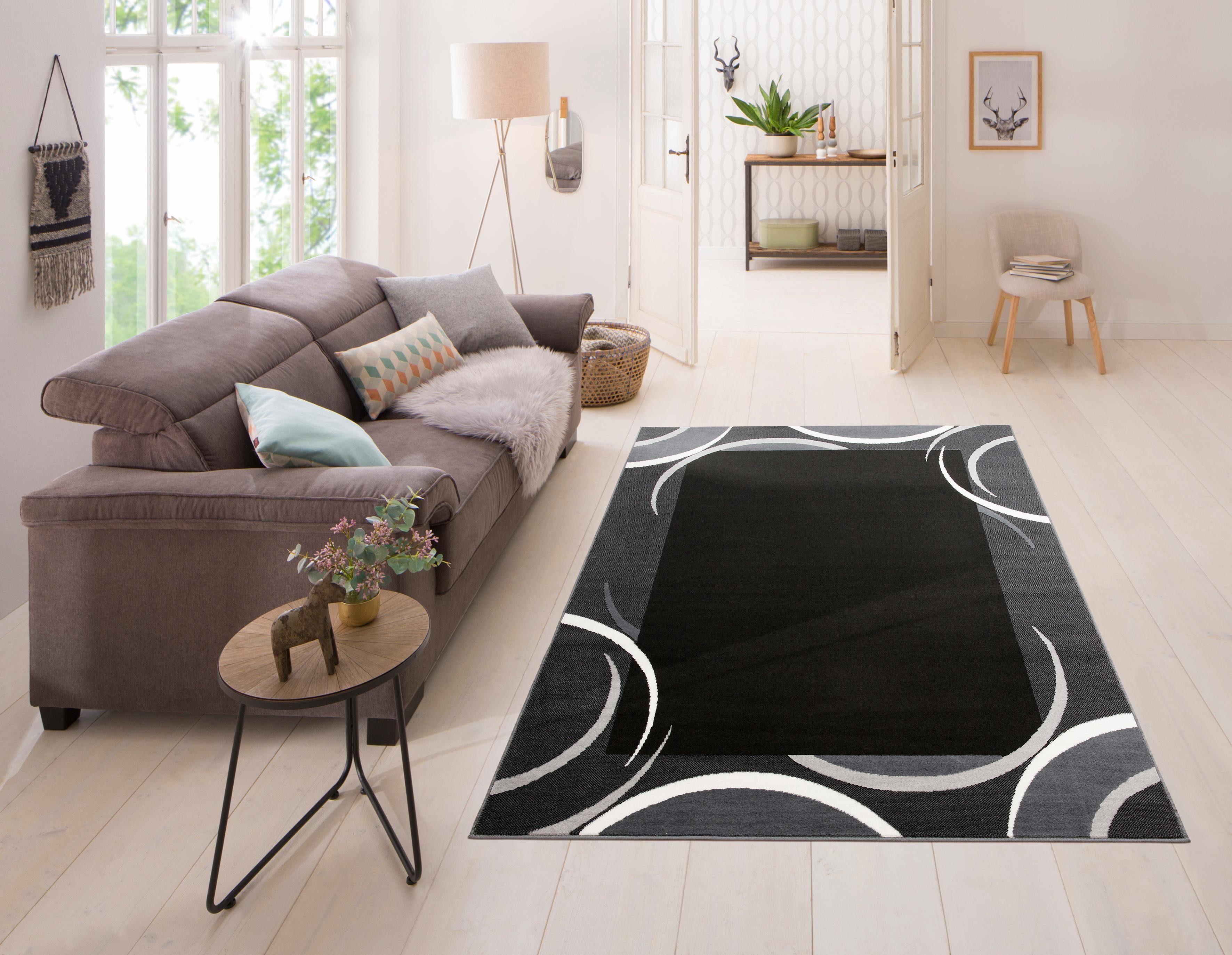my home Vloerkleed Noah zachte touch, vloerkleed met randdessin, korte pool, speels design