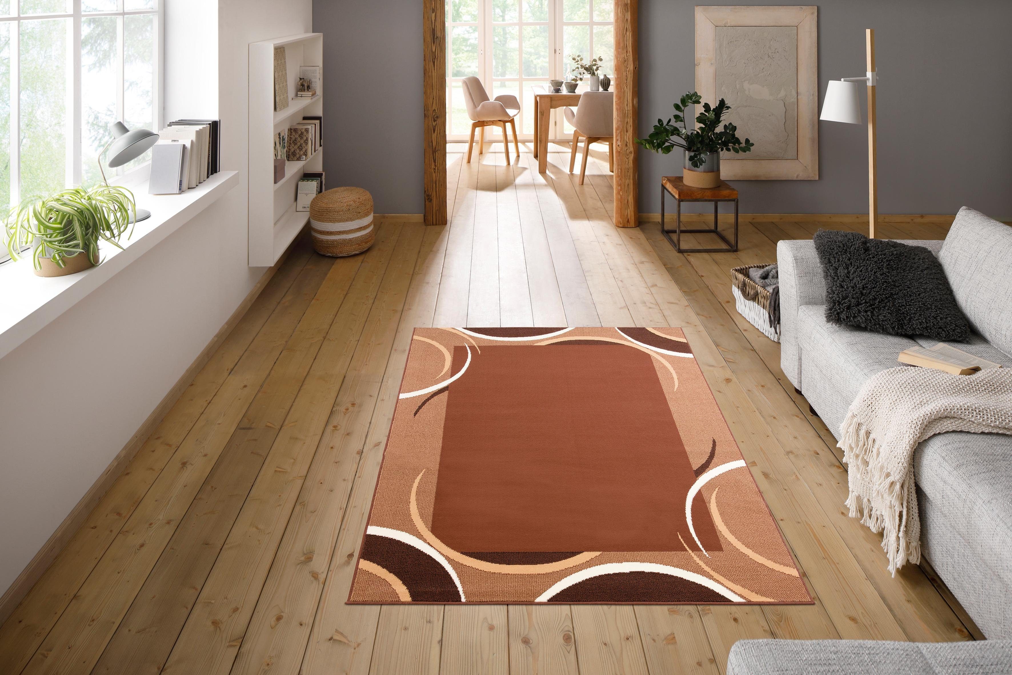 my home Vloerkleed Noah zachte touch, vloerkleed met randdessin, korte pool, speels design