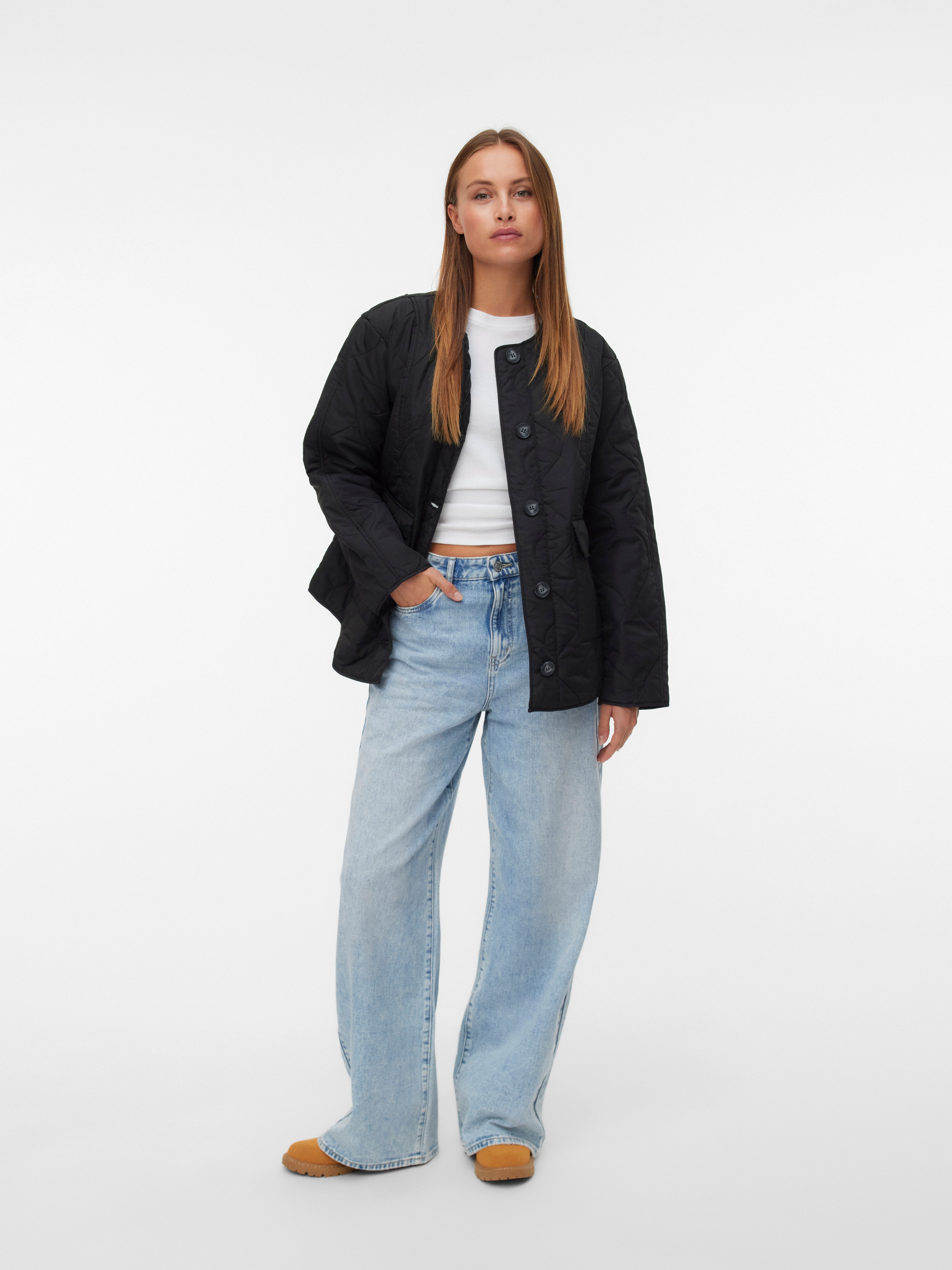 Vero Moda Gewatteerde jas VMMILLIE JACKET NOOS met doorknoopsluiting