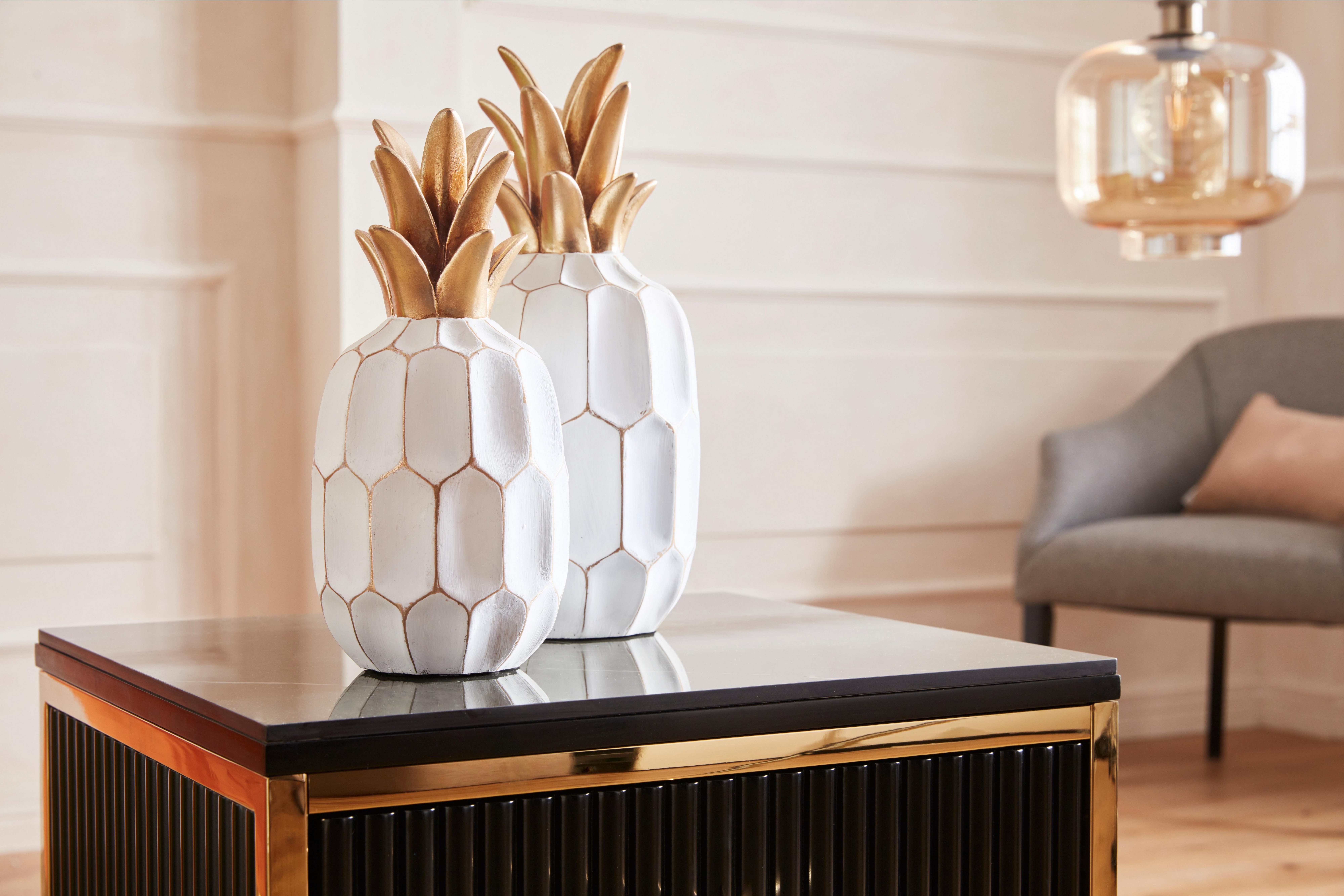Home affaire Decoratief object Ananas (set, 2 stuks)