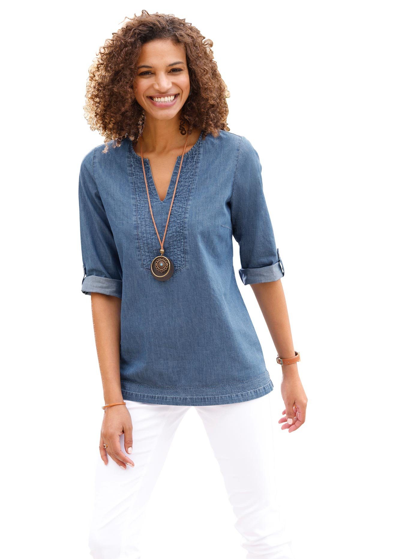 NU 20% KORTING: Casual Looks Jeansblouse