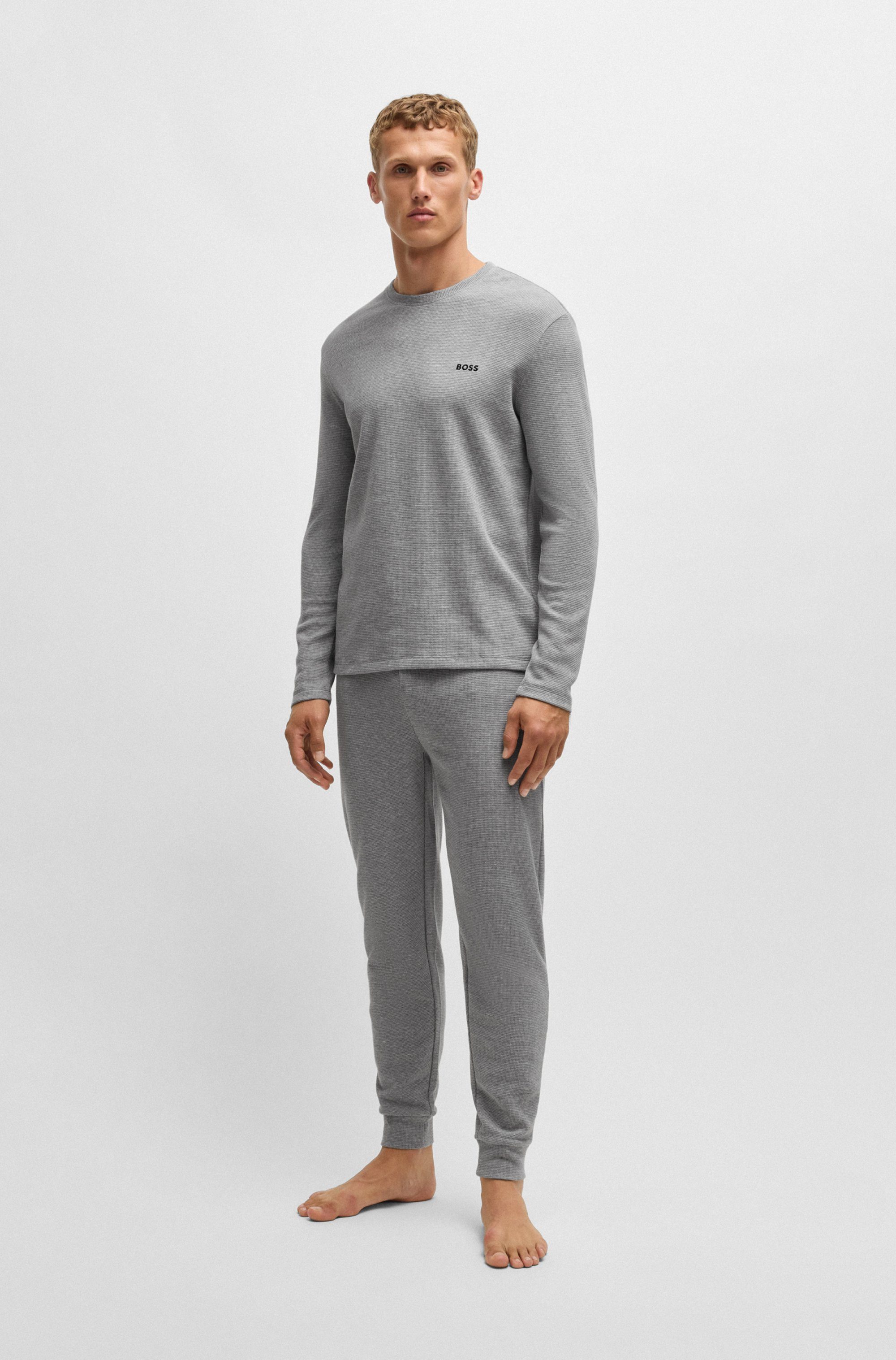 BOSS Pyjama top Waffle LS-Shirt
