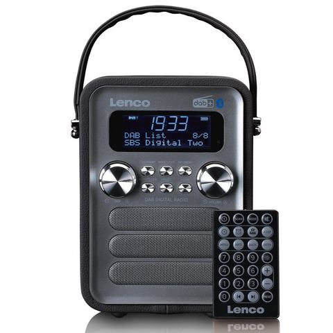 Draagbare Dab+ Fm Radio Met Bluetooth En Aux-ingang, Oplaadbare Batterij Lenco Pdr-051bksi Zwart-ant
