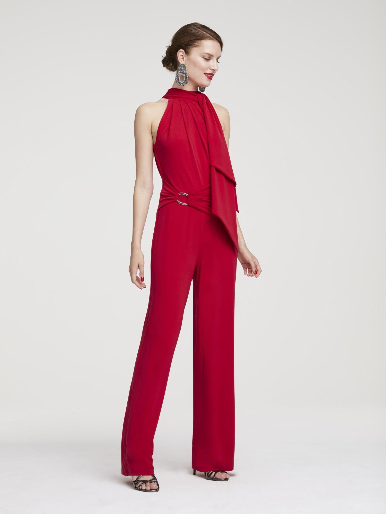 rood jumpsuit