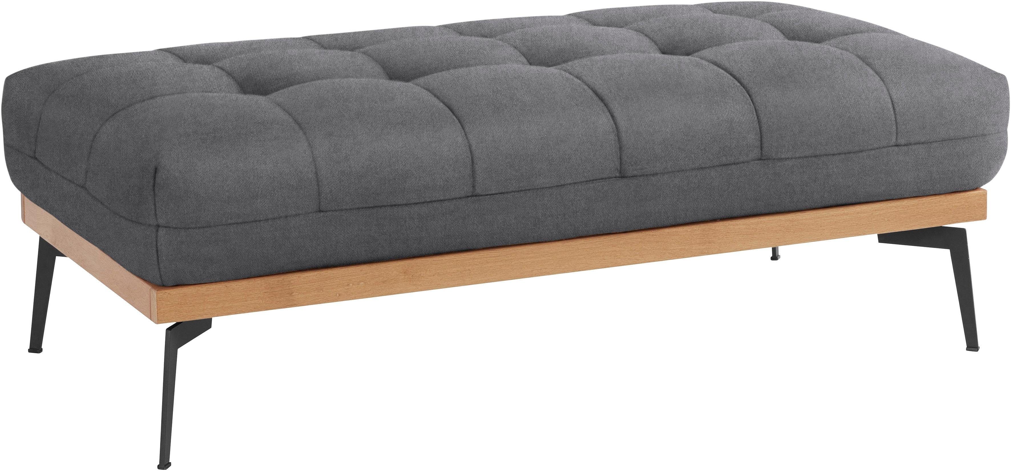 exxpo - sofa fashion Hocker Palic, moderne gestoffeerde hocker met geweldige verwerkingsdetails
